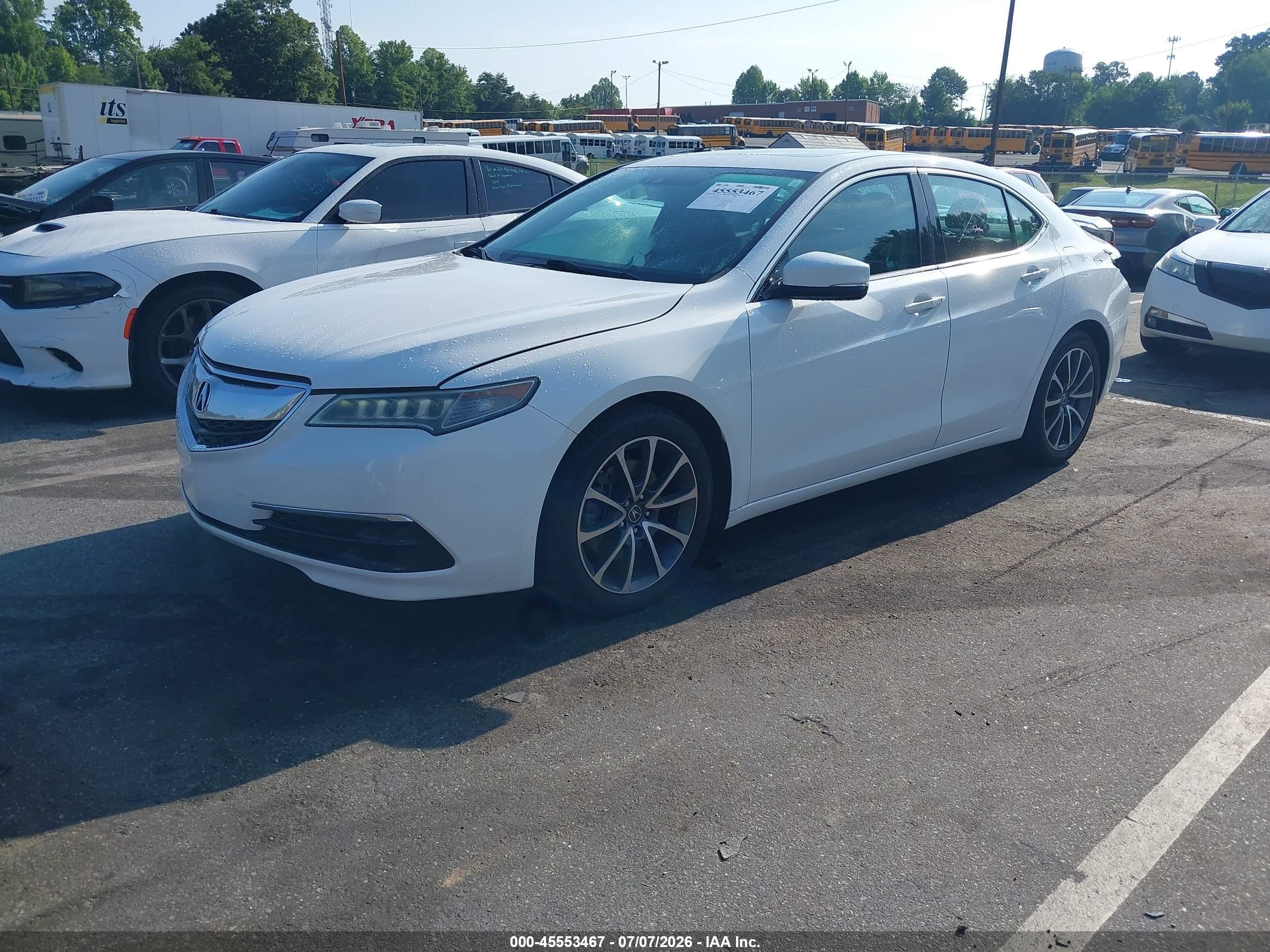 2015 Acura Tlx V6 Tech White vin: 19UUB3F55FA009054