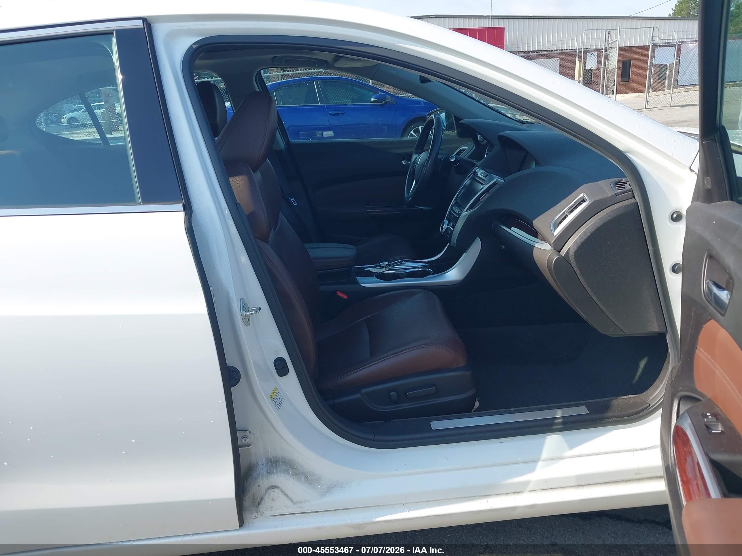 2015 Acura Tlx V6 Tech White vin: 19UUB3F55FA009054