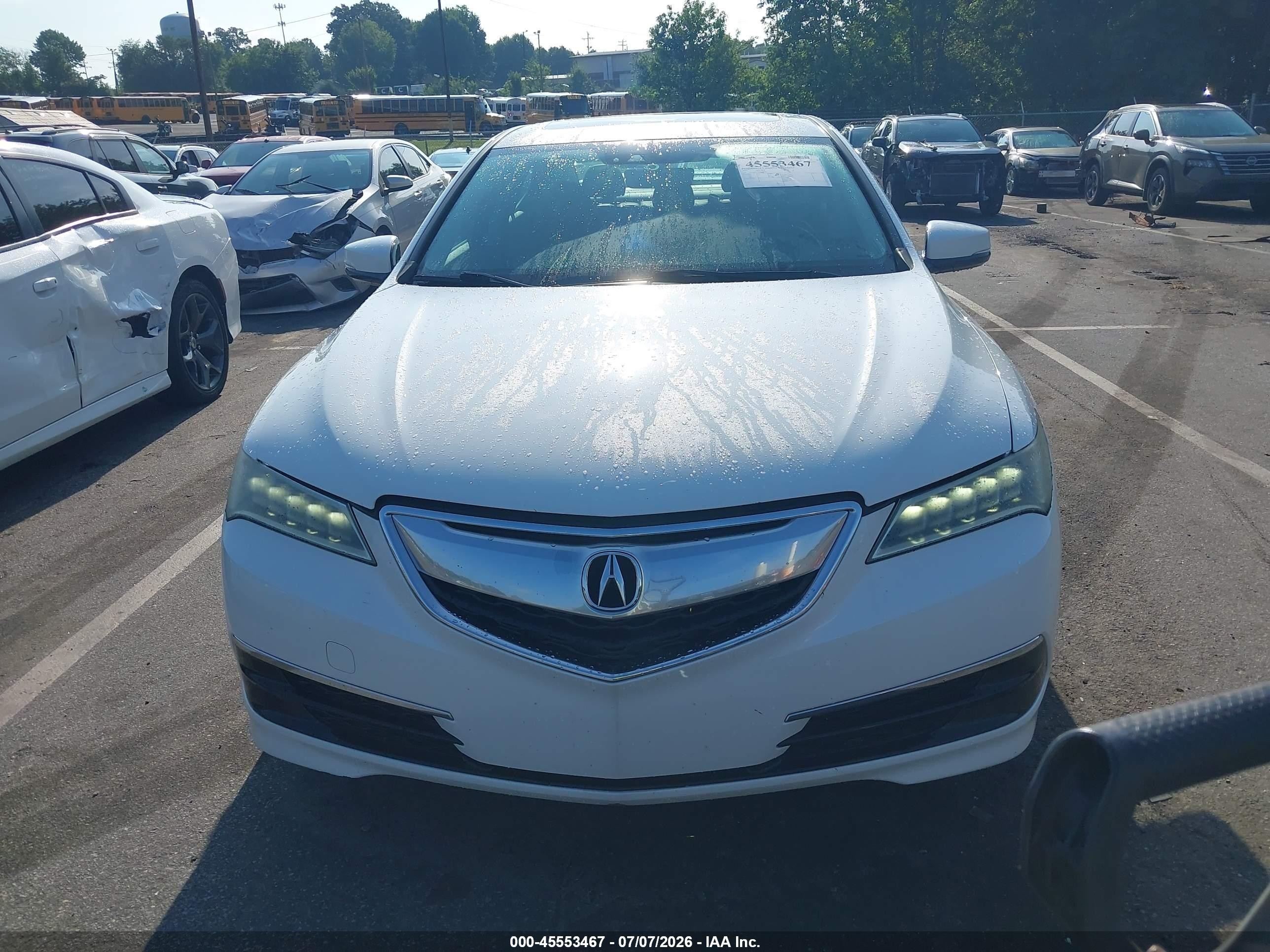 2015 Acura Tlx V6 Tech White vin: 19UUB3F55FA009054
