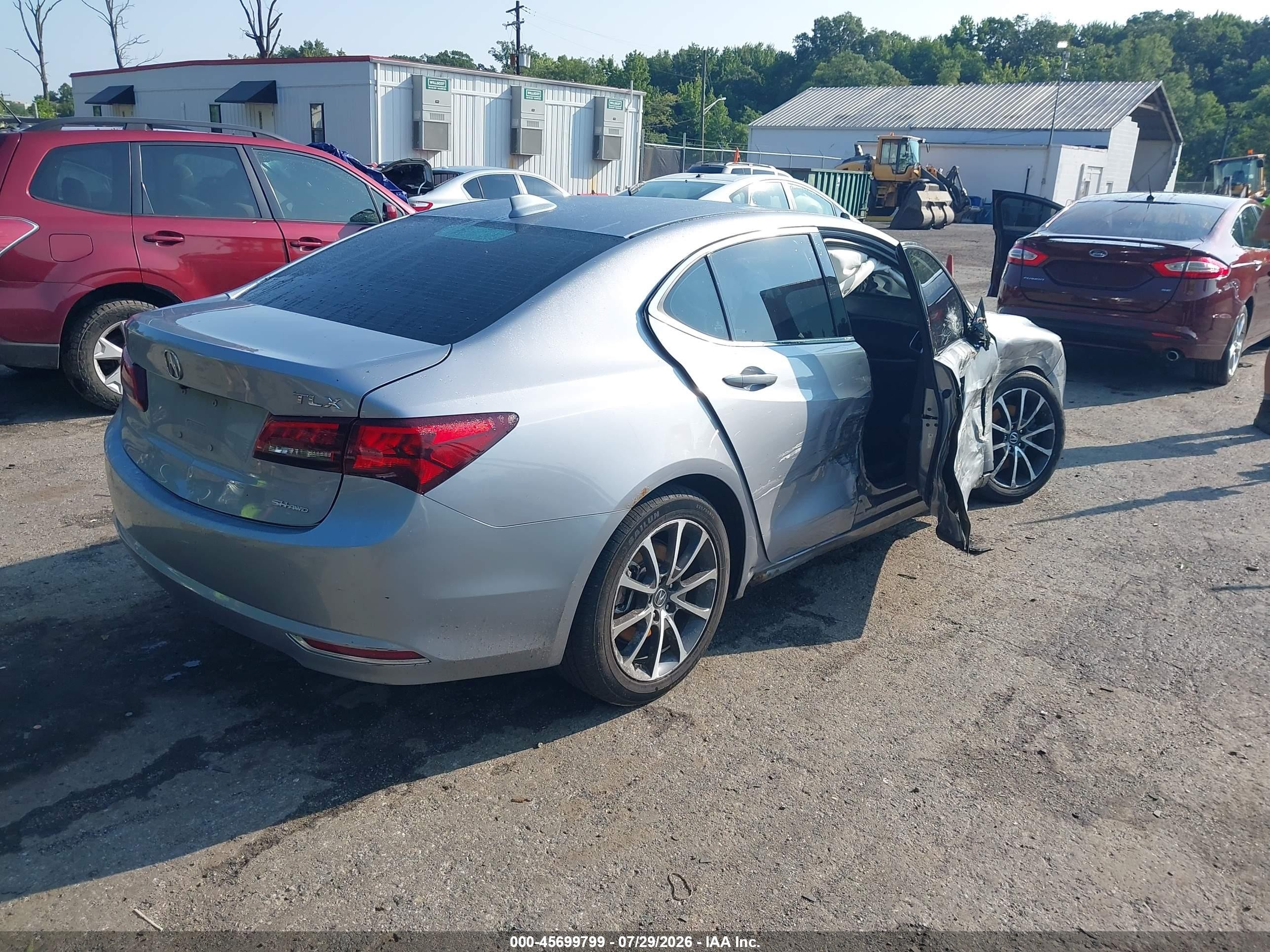 2015 Acura Tlx V6 Tech Серебряный vin: 19UUB3F57FA008620