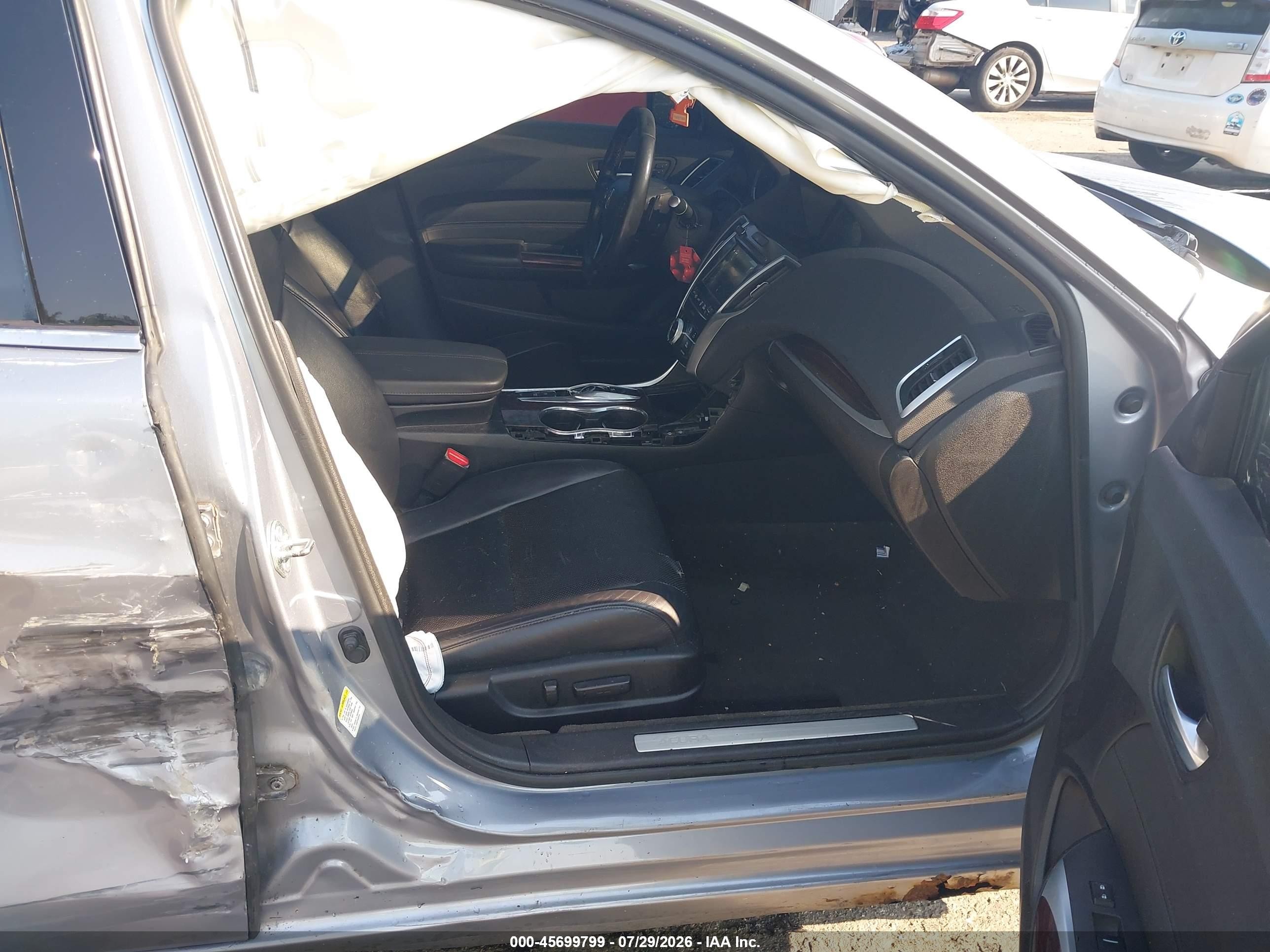 2015 Acura Tlx V6 Tech Серебряный vin: 19UUB3F57FA008620