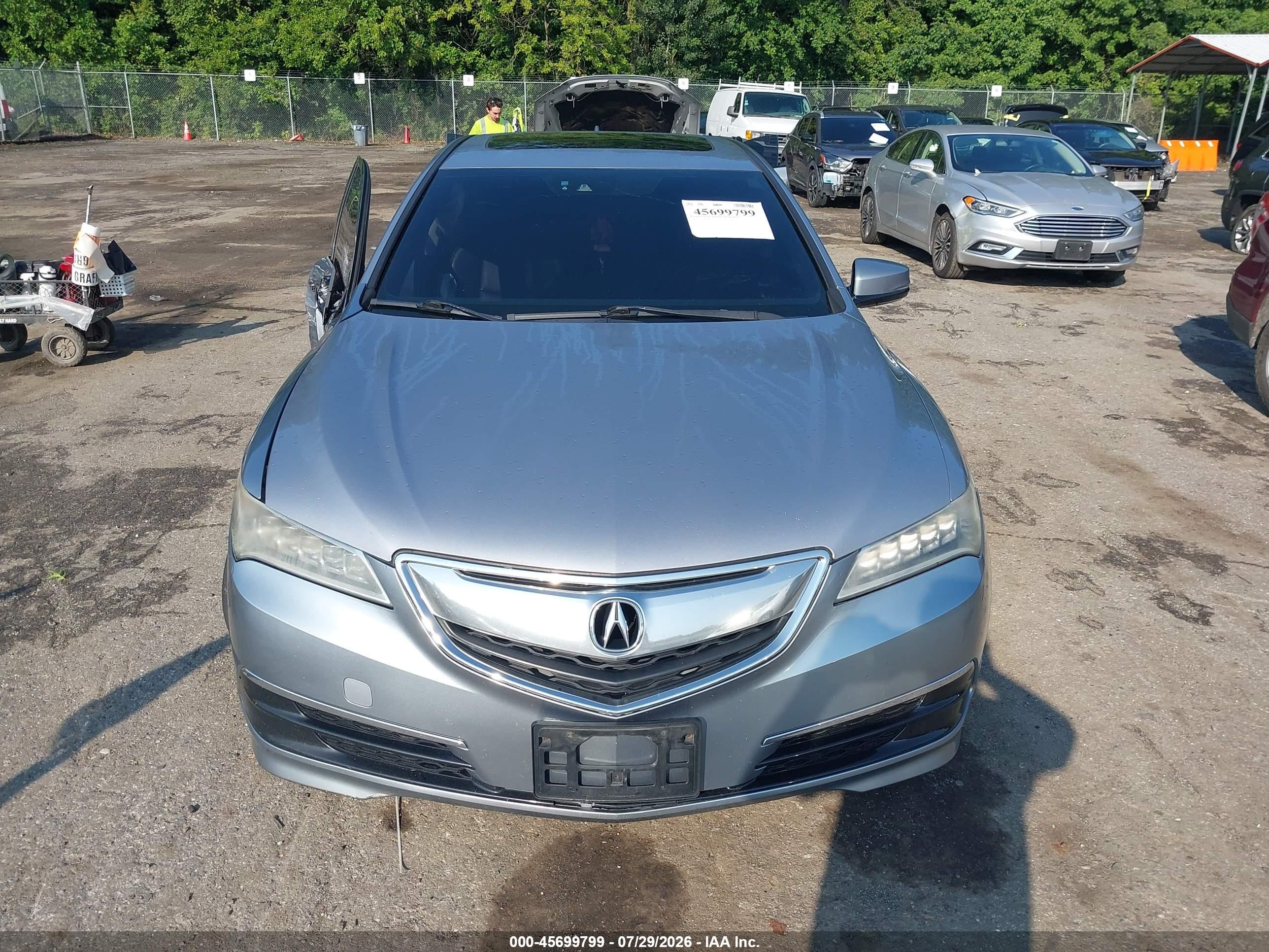 2015 Acura Tlx V6 Tech Серебряный vin: 19UUB3F57FA008620
