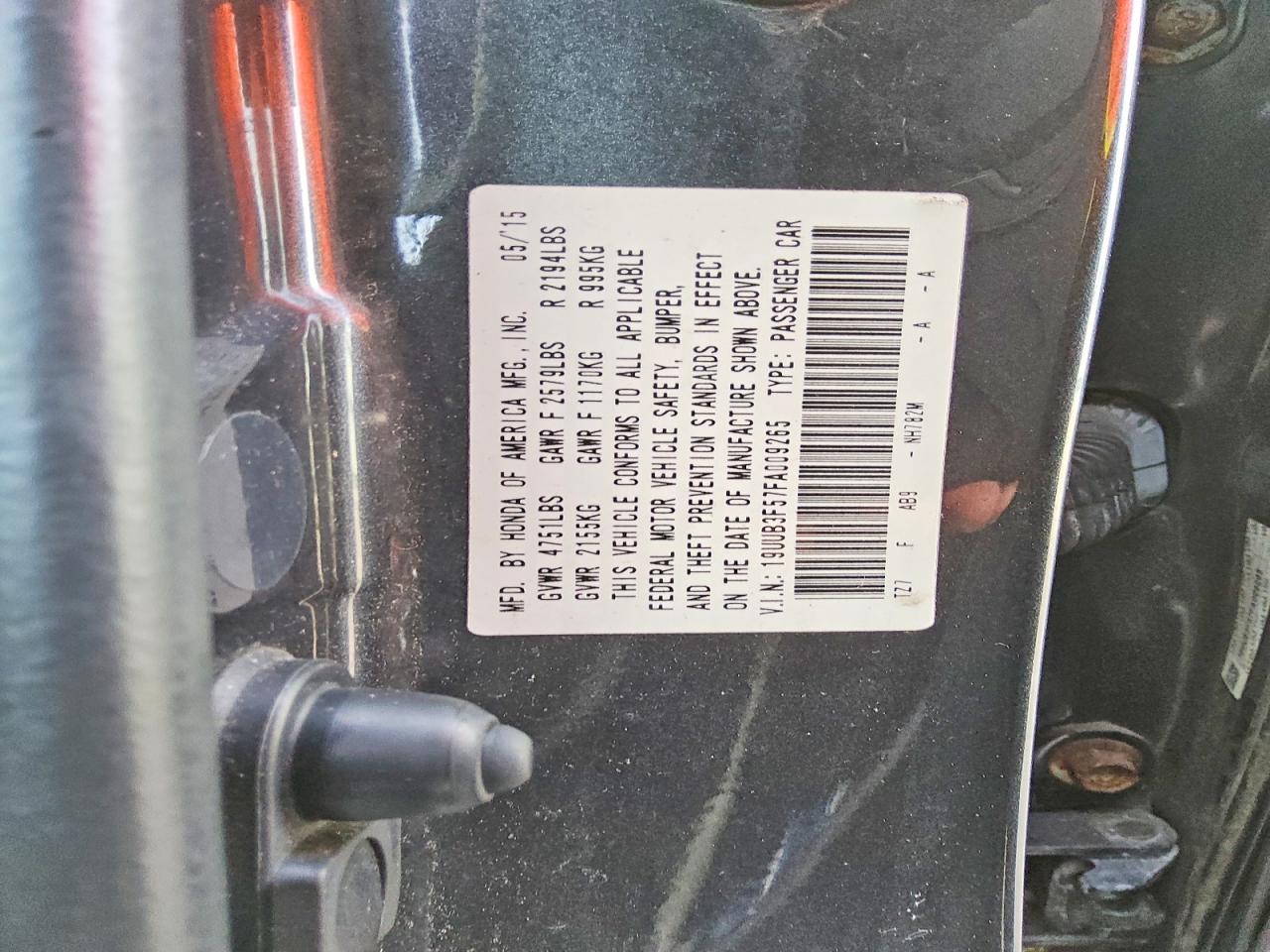 2015 Acura Tlx Tech Gray vin: 19UUB3F57FA009265