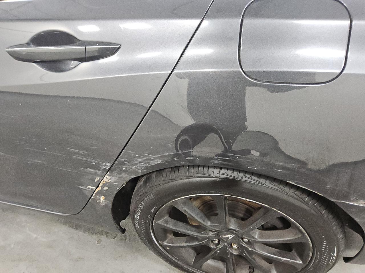 2015 Acura Tlx Tech Gray vin: 19UUB3F57FA009265 Damage: Left Qtr Panel, Severe Damage, Replacement Required