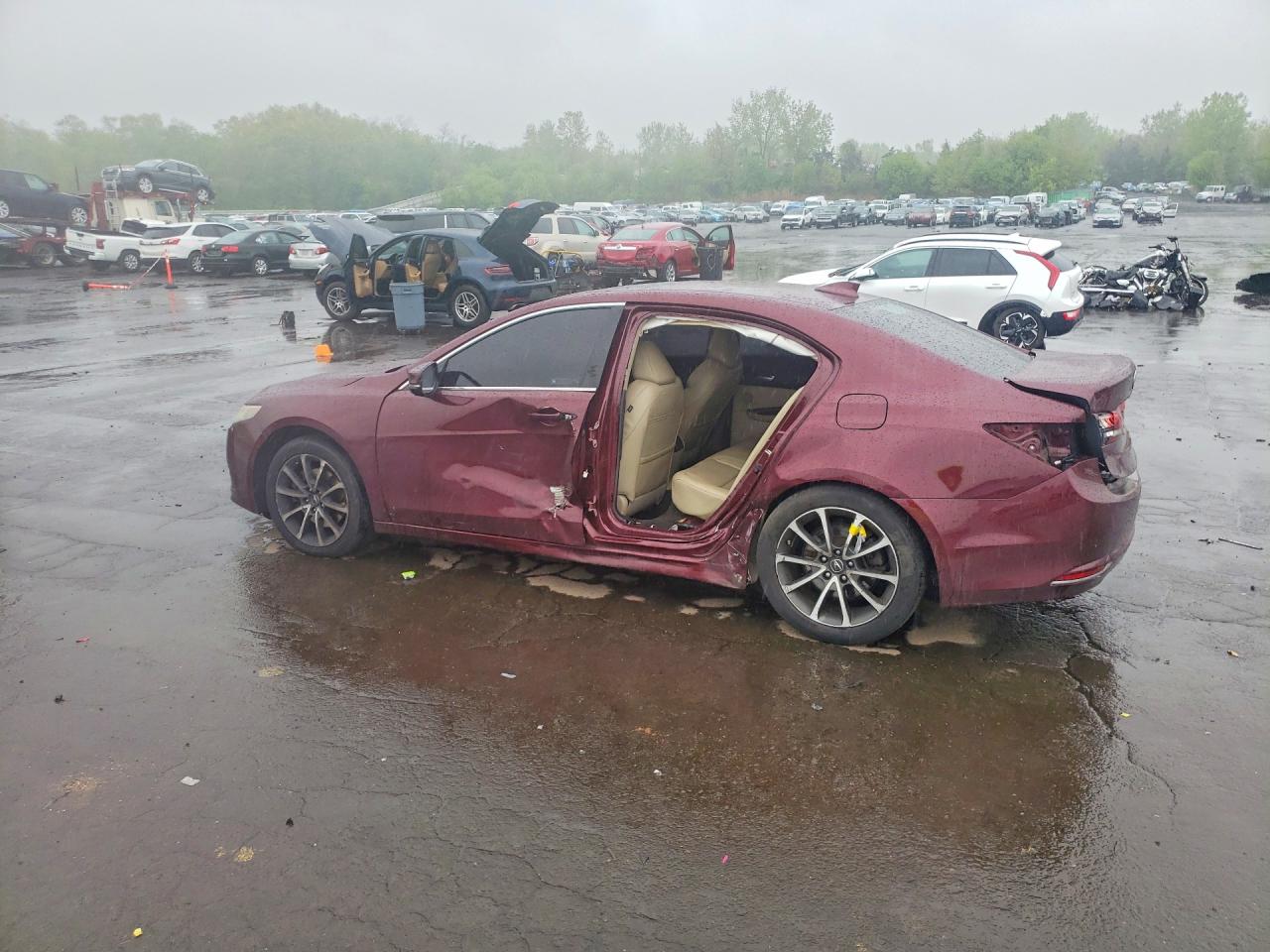 2015 Acura Tlx Tech Maroon vin: 19UUB3F57FA010240
