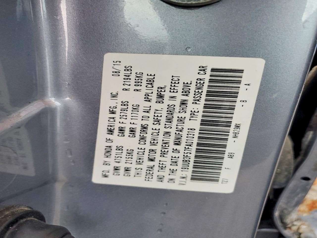 2015 Acura Tlx Tech Blue vin: 19UUB3F57FA010318