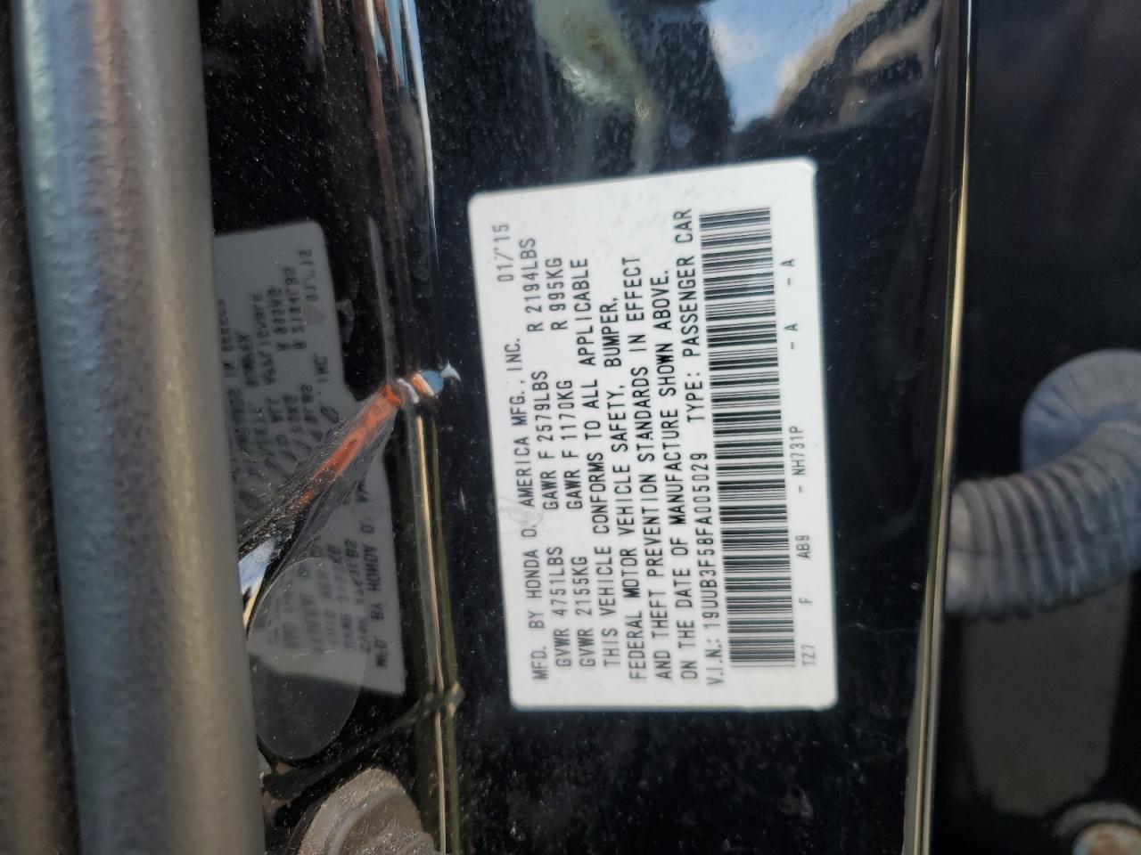 2015 Acura Tlx Tech Black vin: 19UUB3F58FA005029