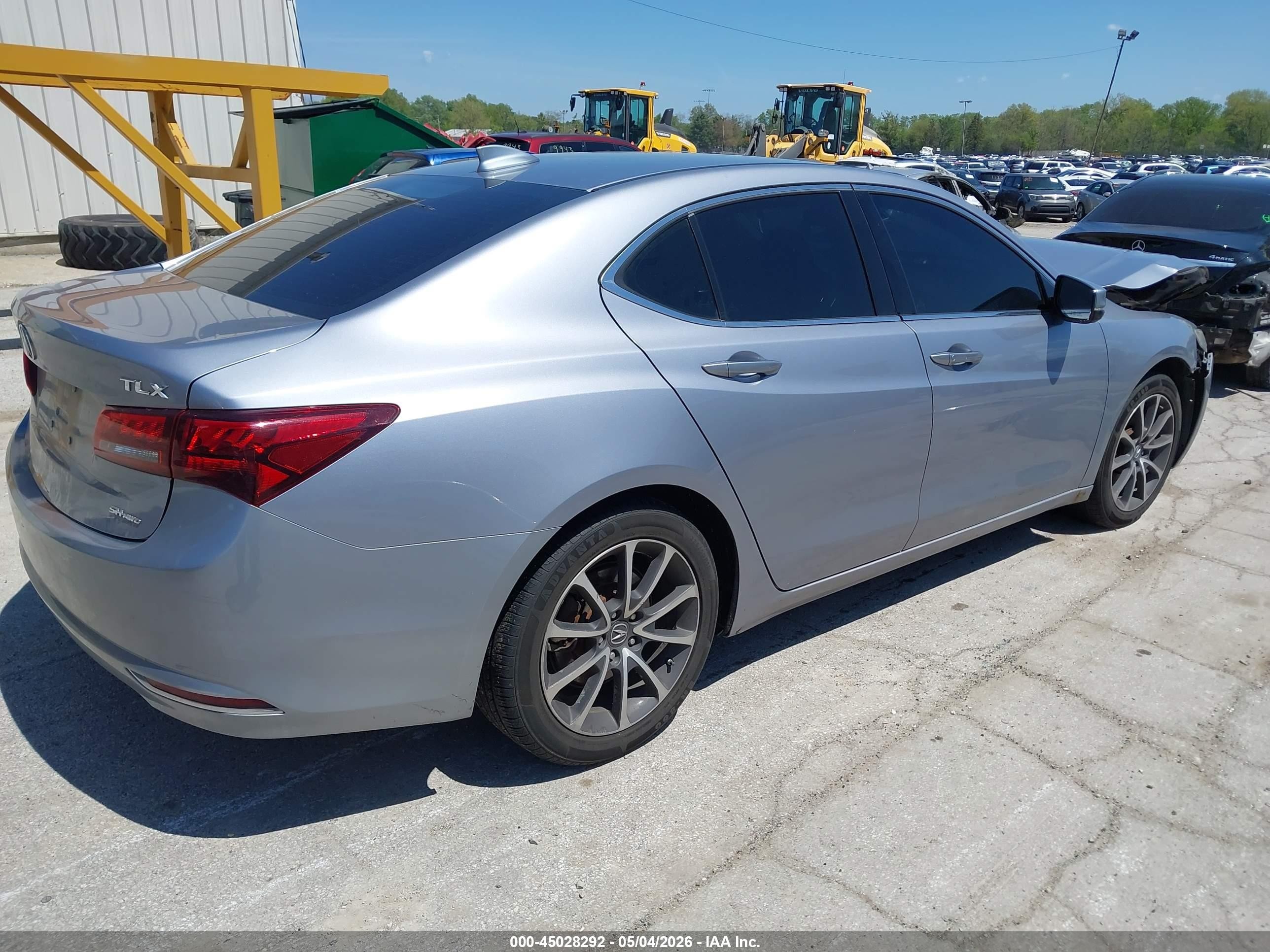 2015 Acura Tlx V6 Tech Silver vin: 19UUB3F59FA005914