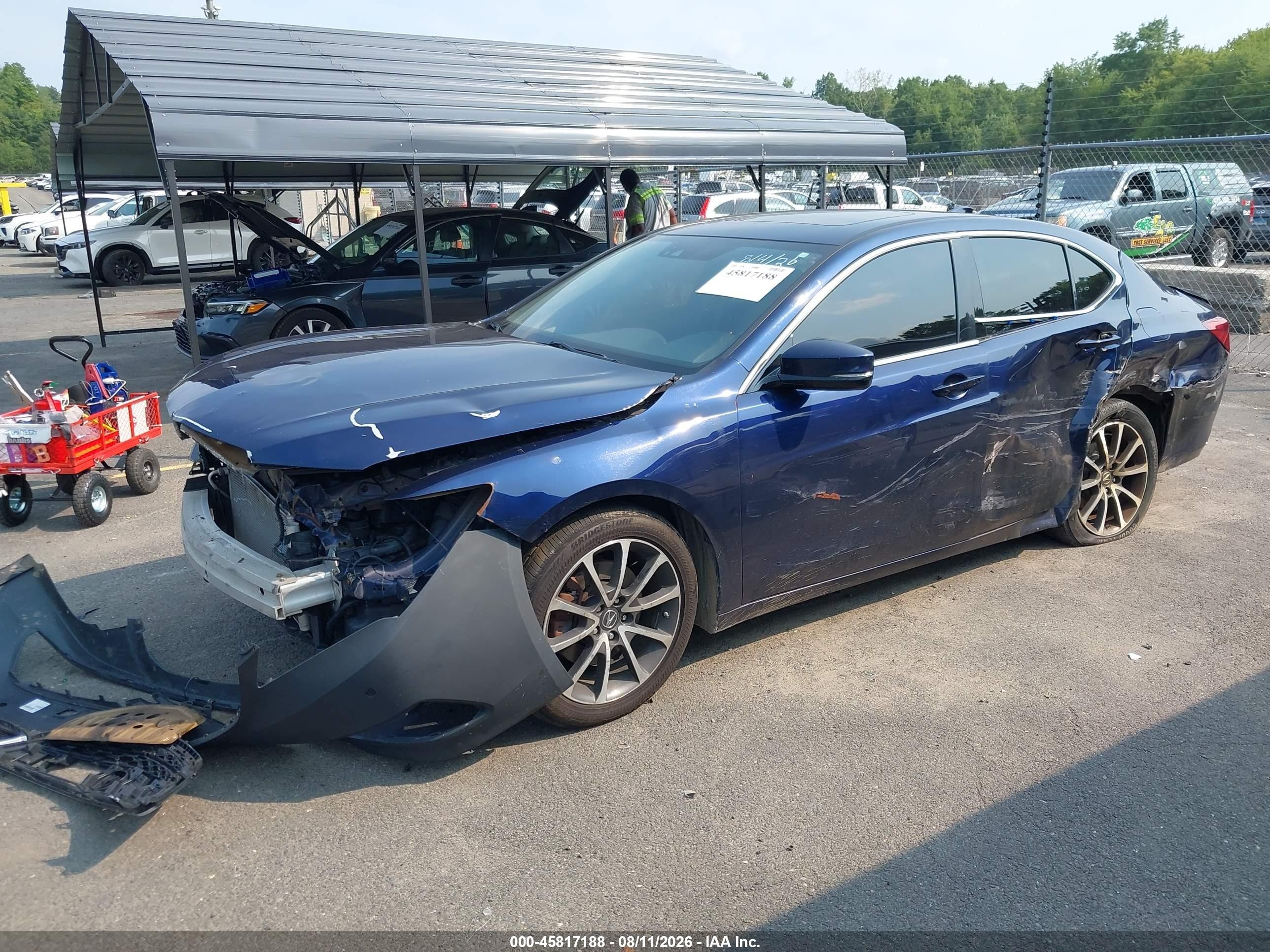 2015 Acura Tlx V6 Tech Blue vin: 19UUB3F59FA010420