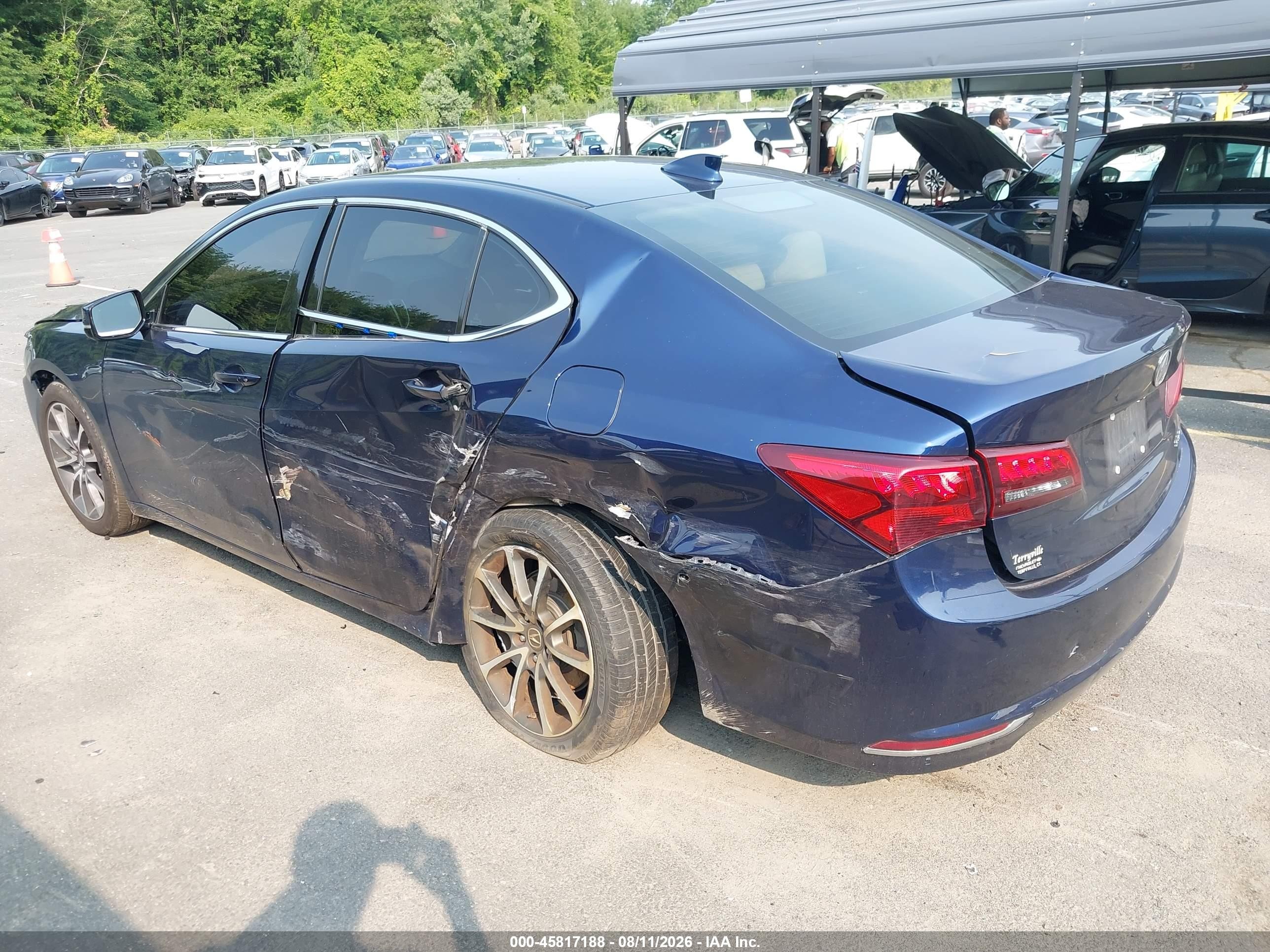 2015 Acura Tlx V6 Tech Blue vin: 19UUB3F59FA010420