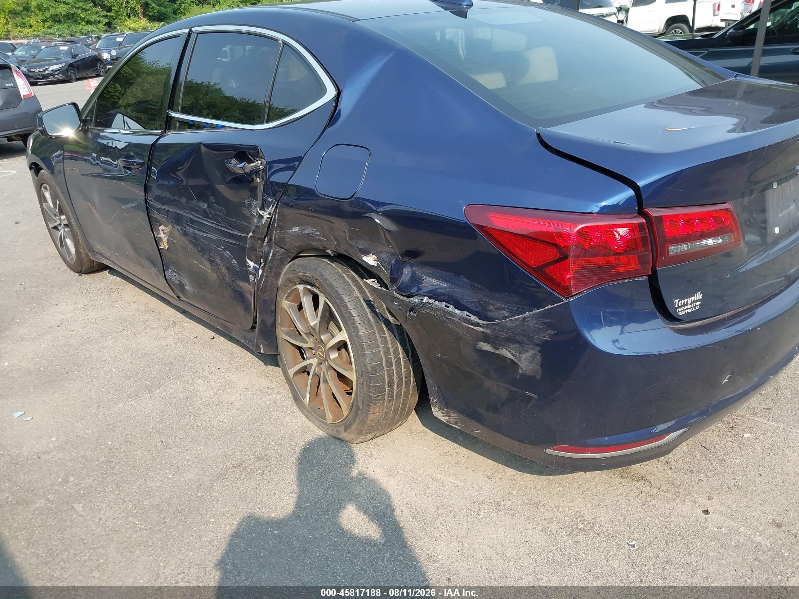 2015 Acura Tlx V6 Tech Blue vin: 19UUB3F59FA010420