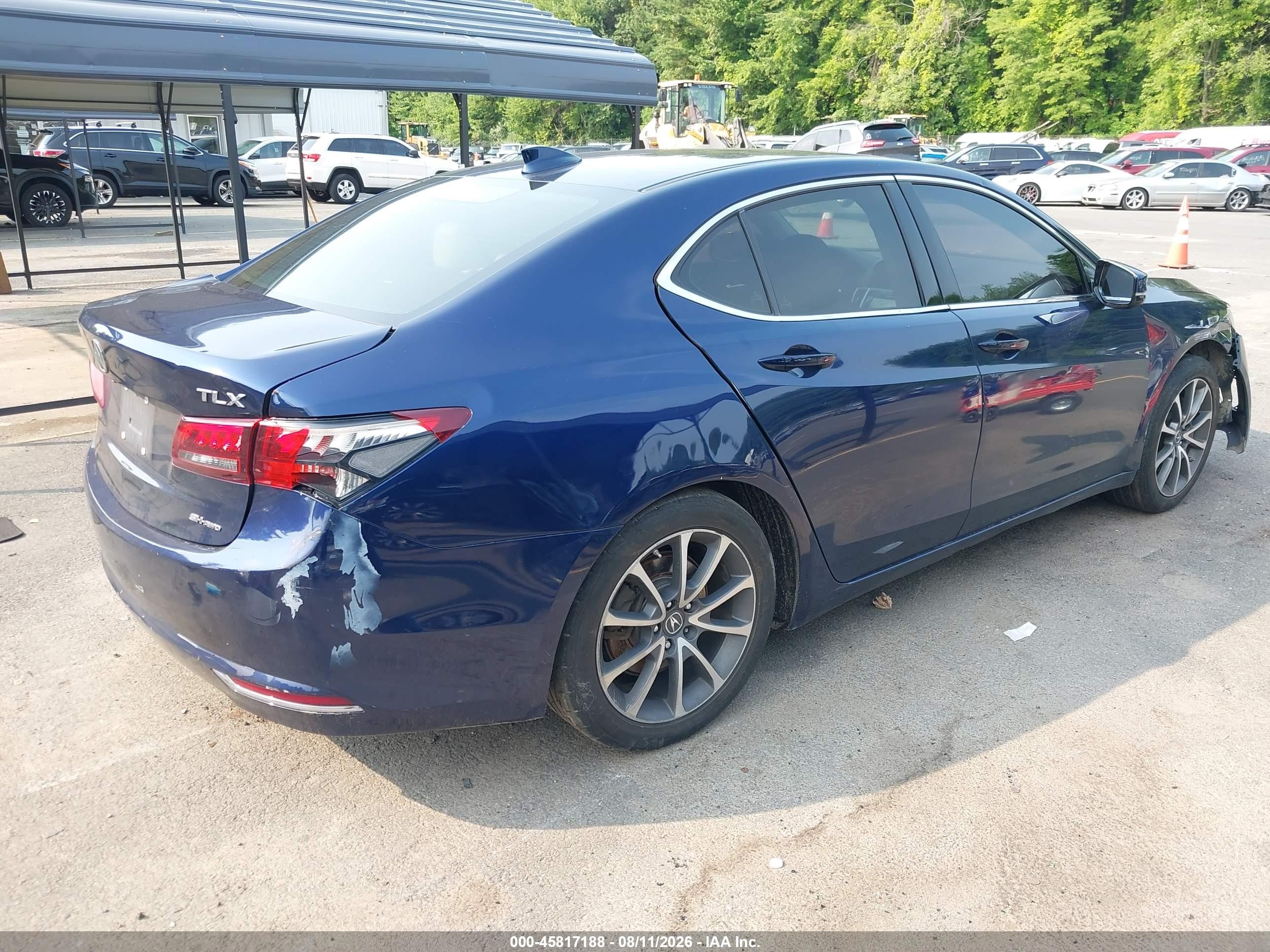 2015 Acura Tlx V6 Tech Blue vin: 19UUB3F59FA010420