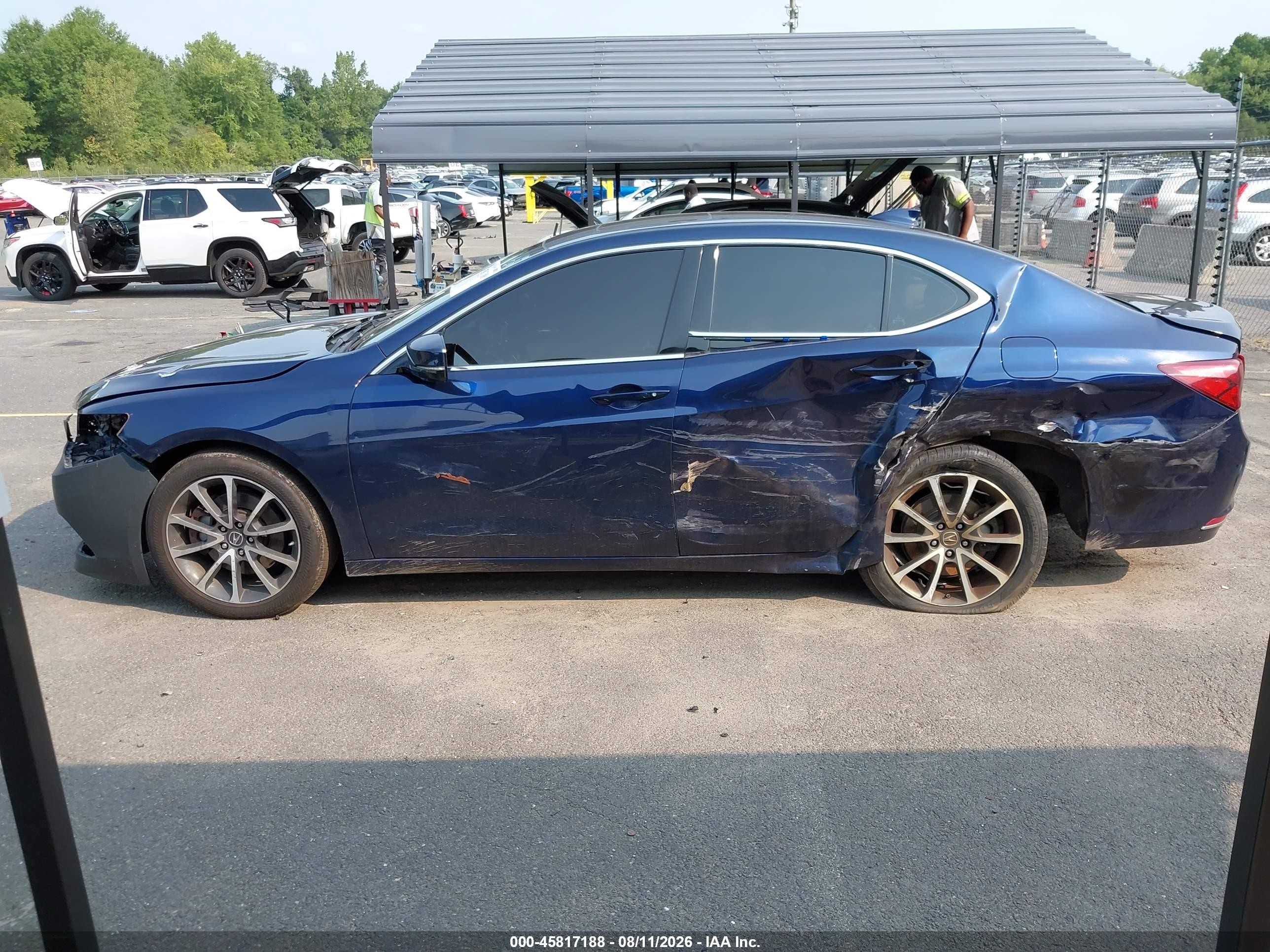2015 Acura Tlx V6 Tech Blue vin: 19UUB3F59FA010420