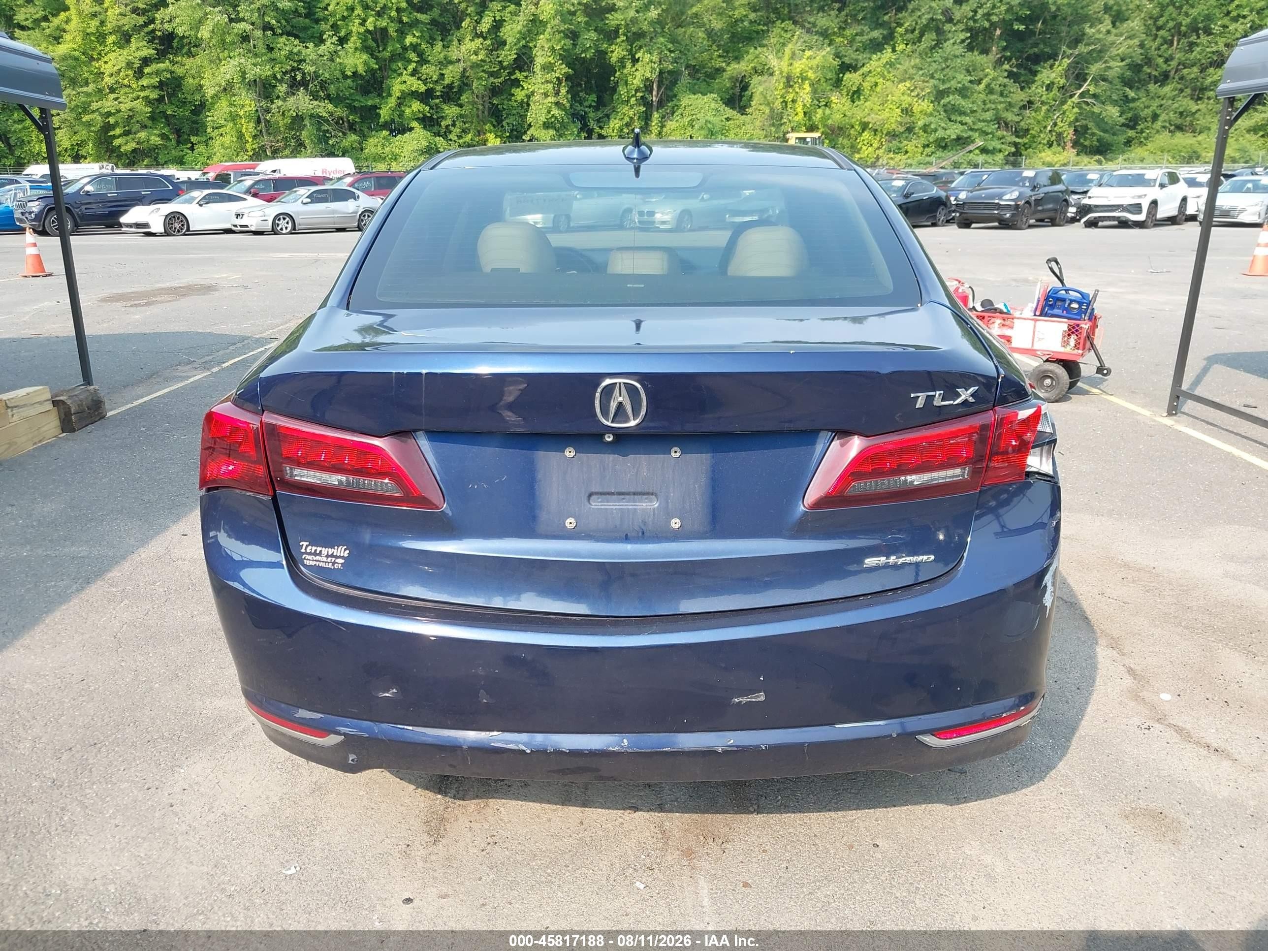 2015 Acura Tlx V6 Tech Blue vin: 19UUB3F59FA010420