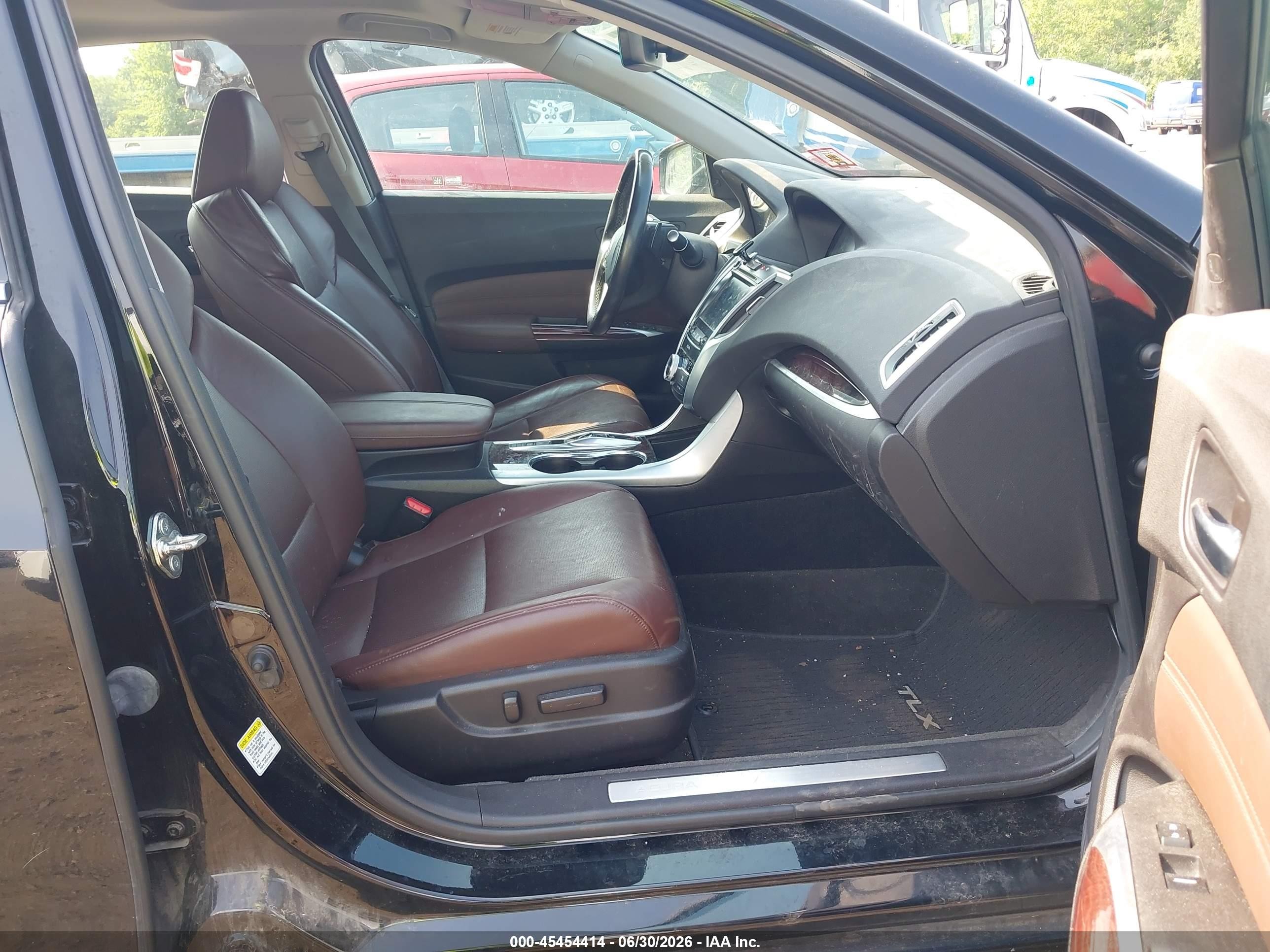 2015 Acura Tlx V6 Tech Черный vin: 19UUB3F5XFA010314