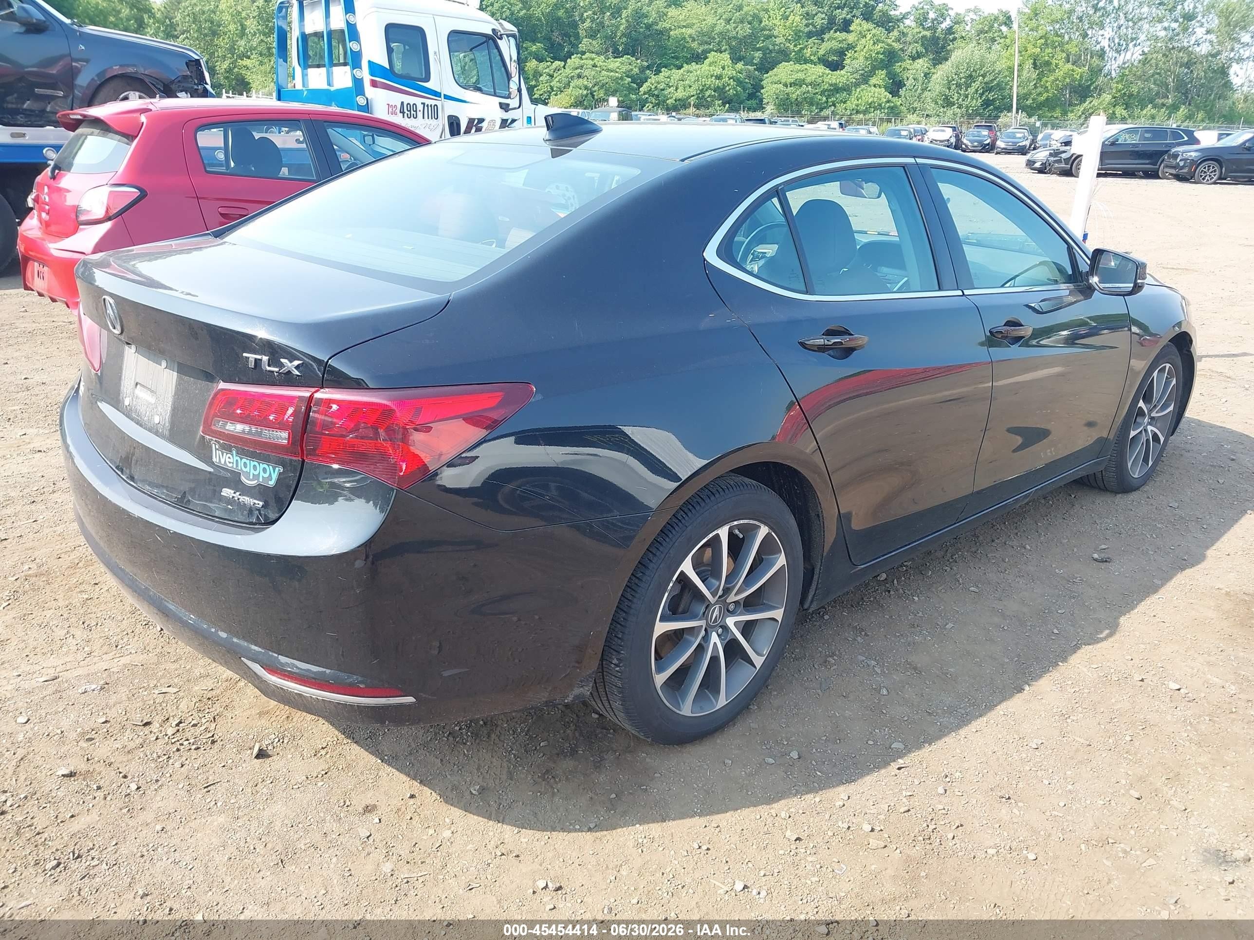 2015 Acura Tlx V6 Tech Черный vin: 19UUB3F5XFA010314
