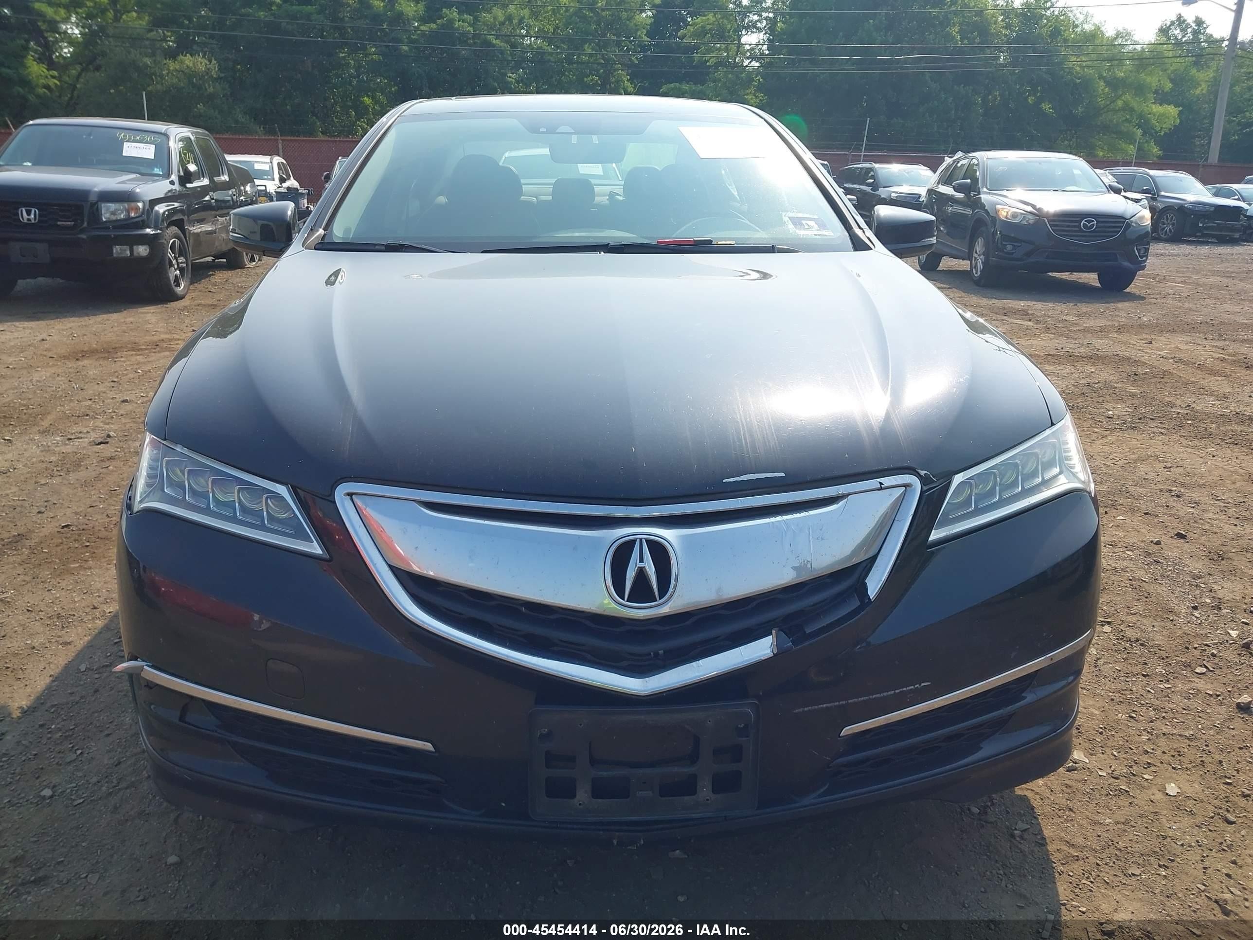 2015 Acura Tlx V6 Tech Черный vin: 19UUB3F5XFA010314