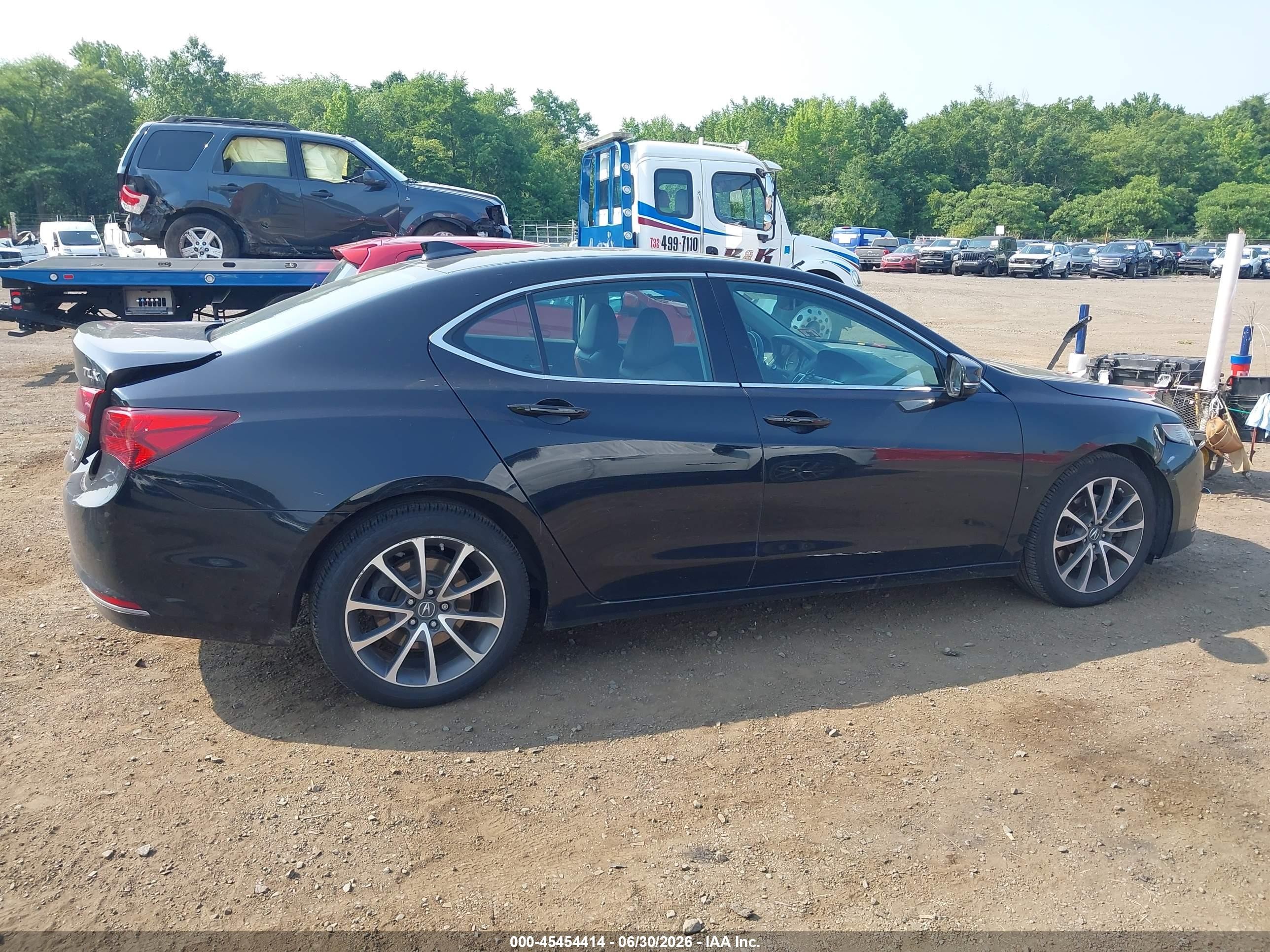 2015 Acura Tlx V6 Tech Черный vin: 19UUB3F5XFA010314