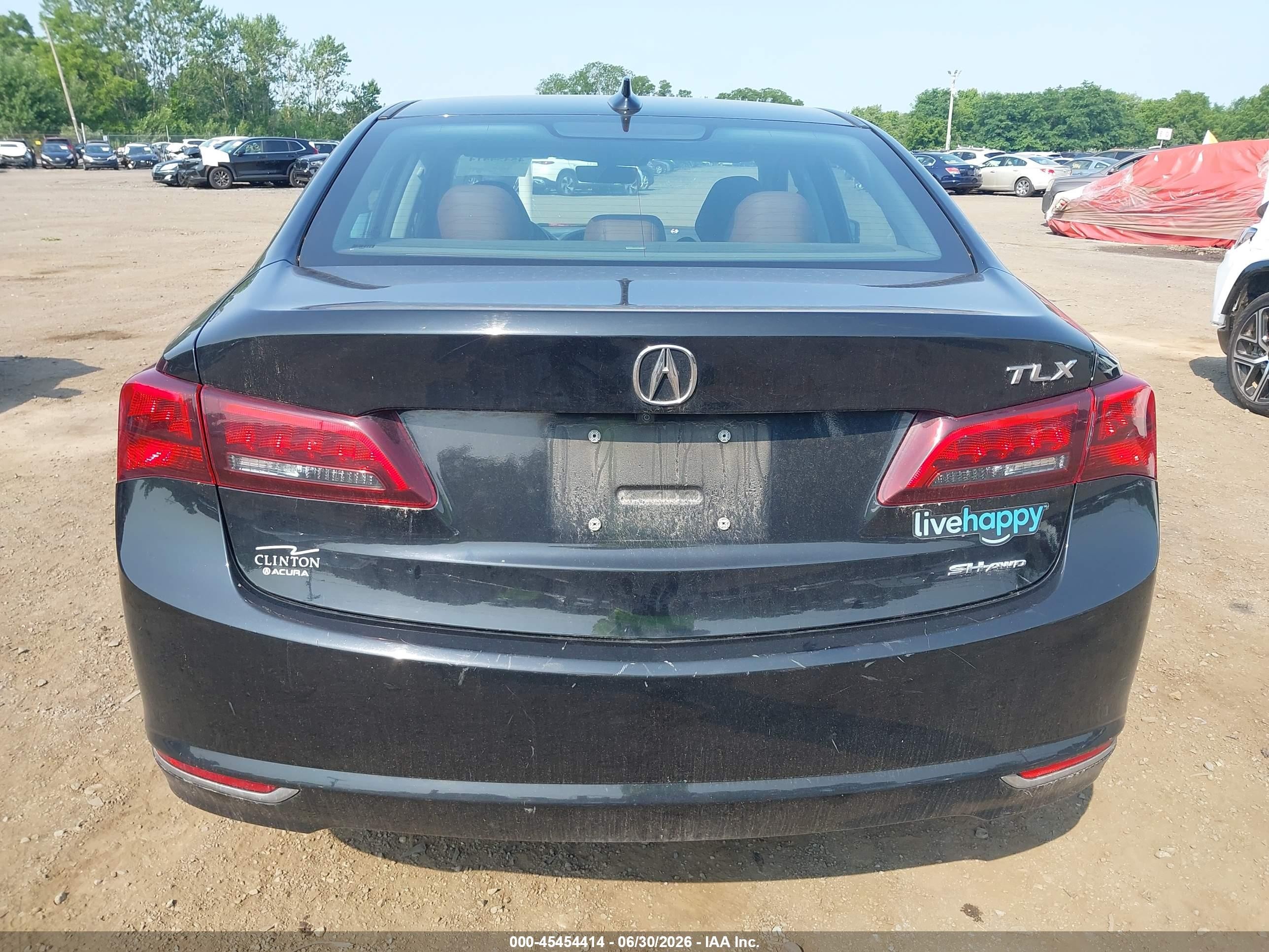 2015 Acura Tlx V6 Tech Черный vin: 19UUB3F5XFA010314