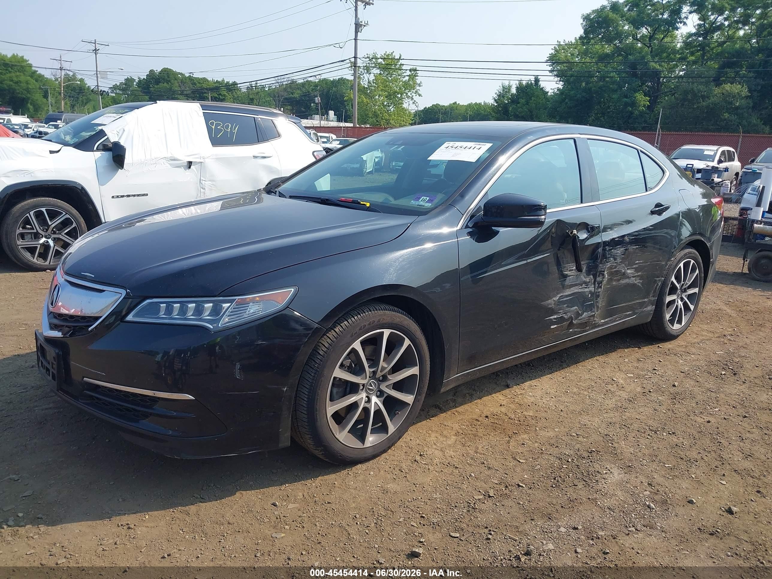 2015 Acura Tlx V6 Tech Черный vin: 19UUB3F5XFA010314
