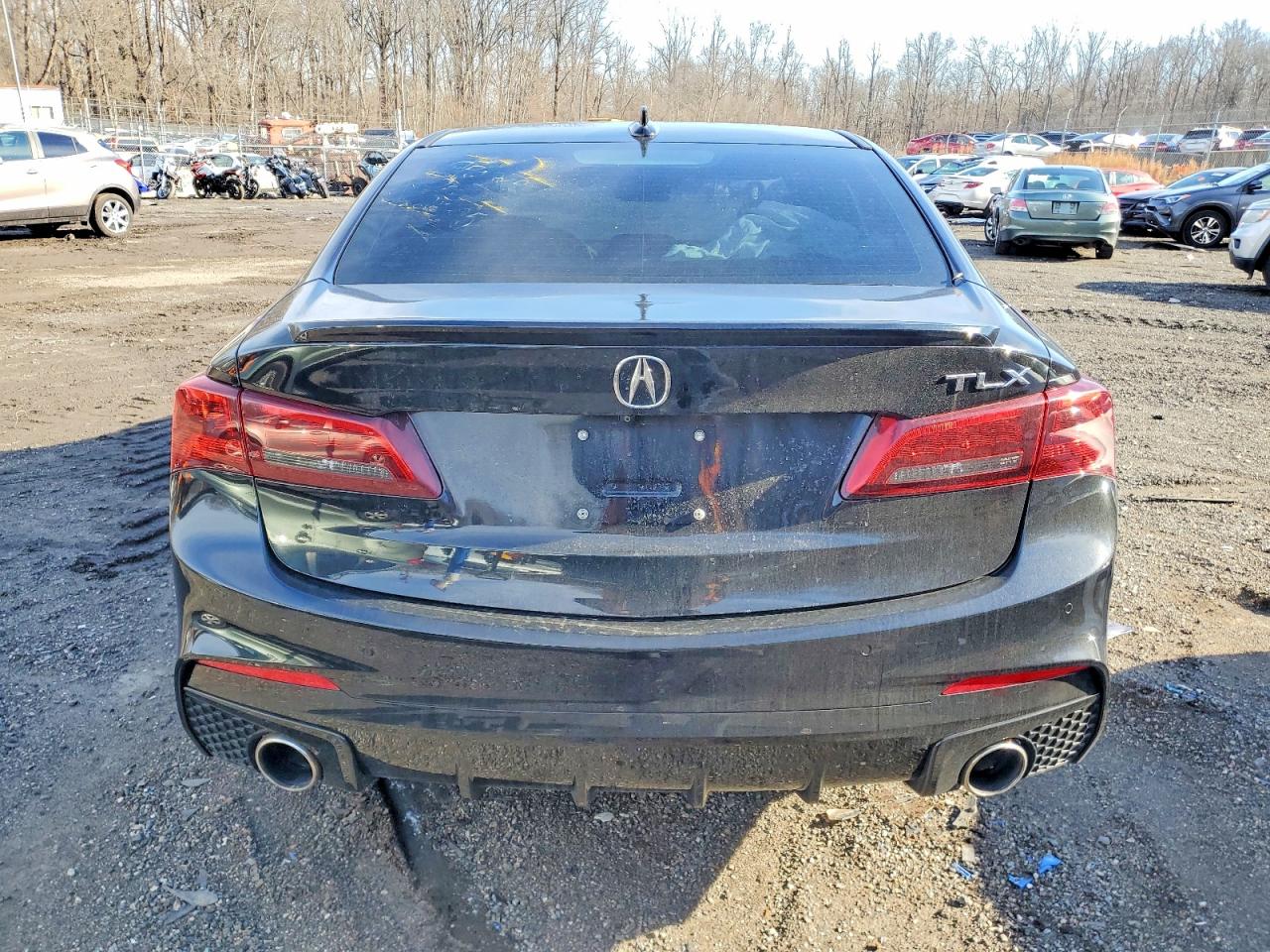2018 Acura Tlx Tech+a Черный vin: 19UUB3F63JA002184