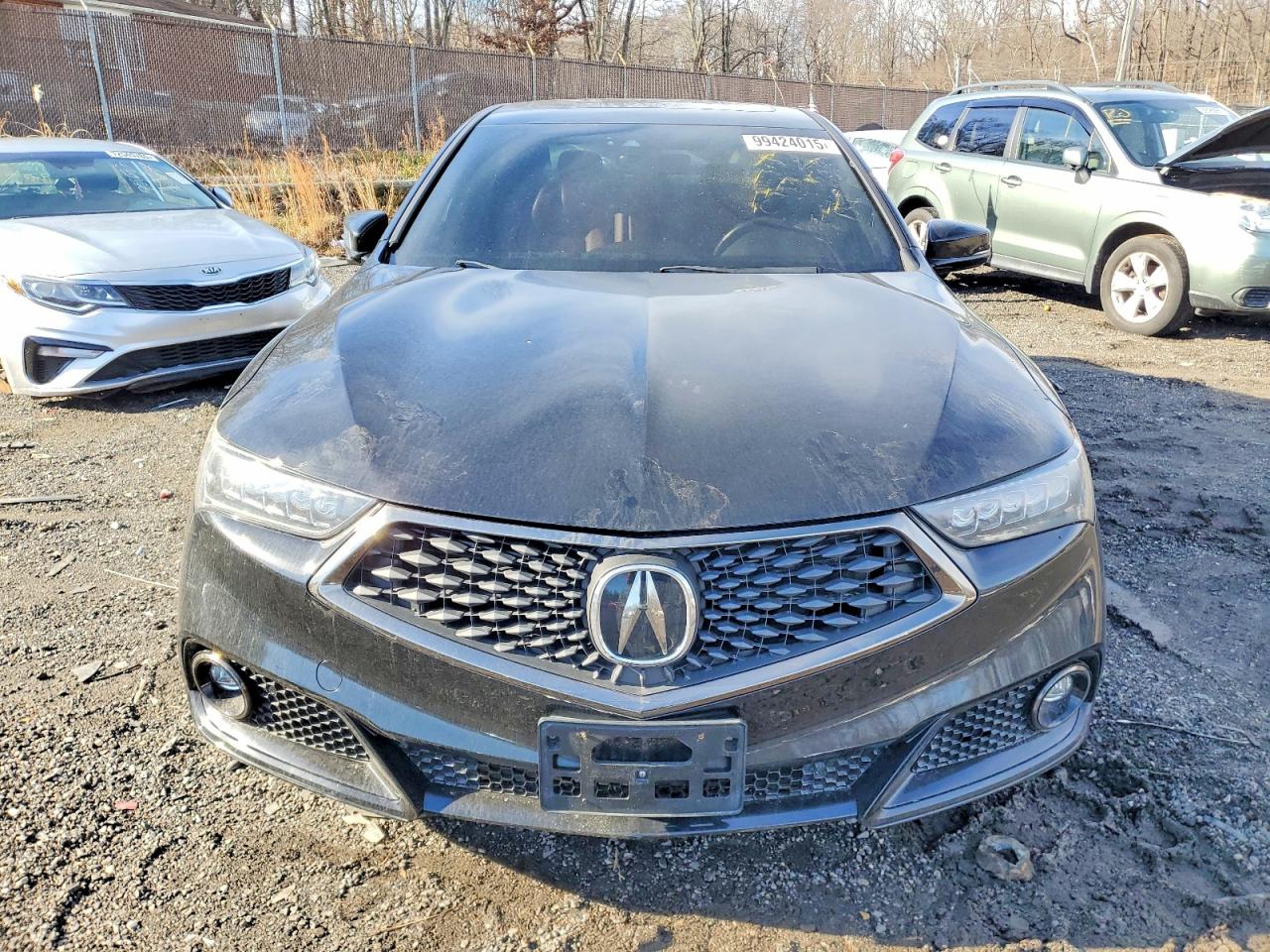 2018 Acura Tlx Tech+a Черный vin: 19UUB3F63JA002184