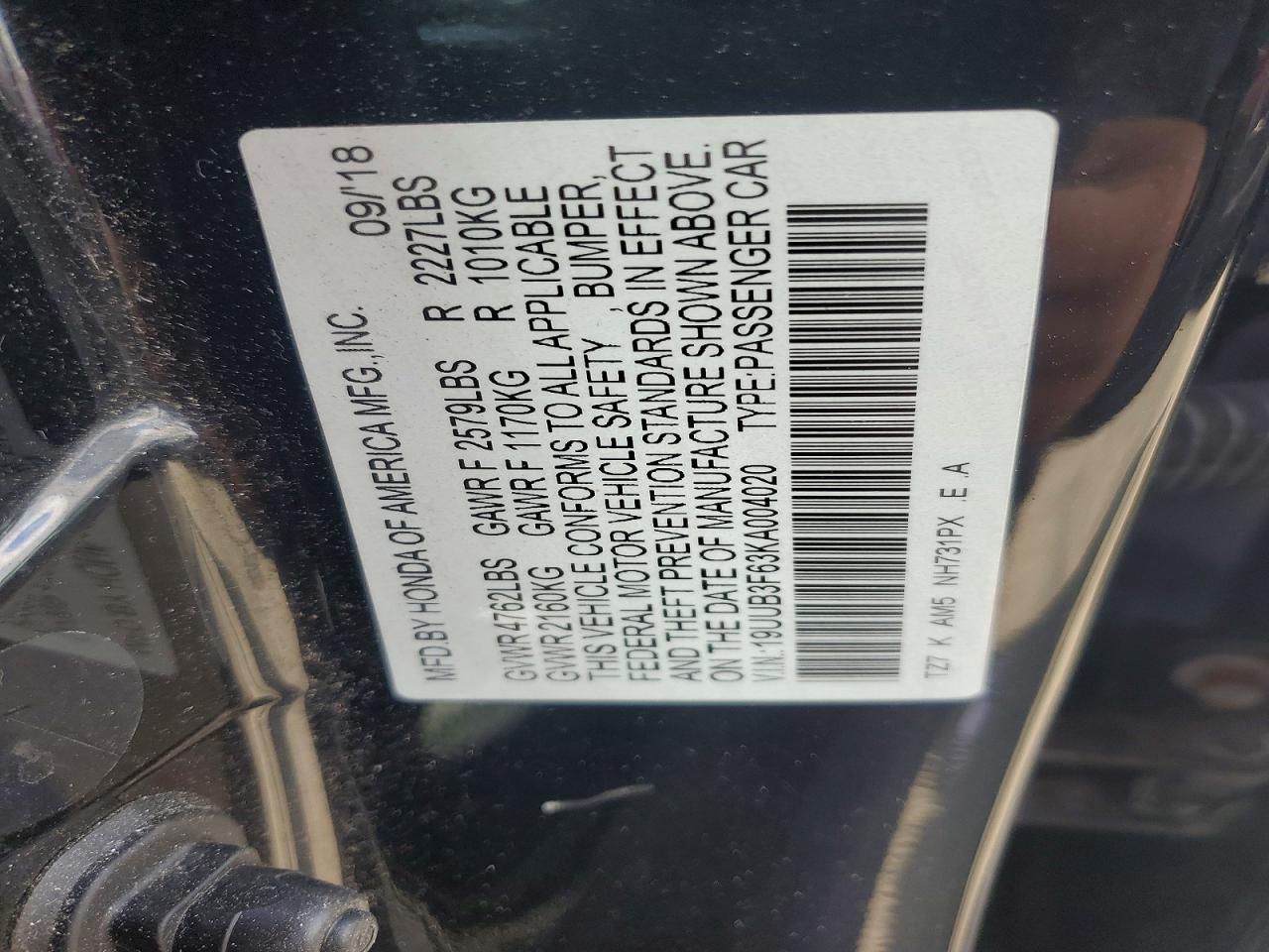 2019 Acura Tlx Technology Черный vin: 19UUB3F63KA004020