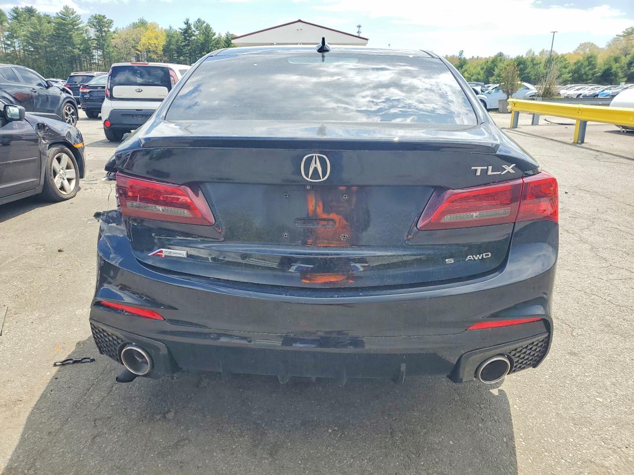 2019 Acura Tlx Technology Черный vin: 19UUB3F63KA004020