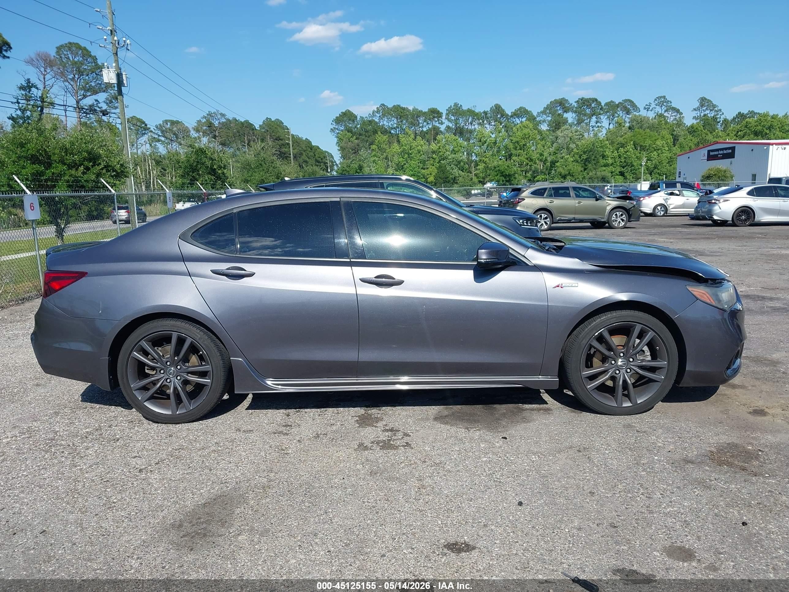 2019 Acura Tlx Tech   A-spec Pkgs Gray vin: 19UUB3F66KA000303