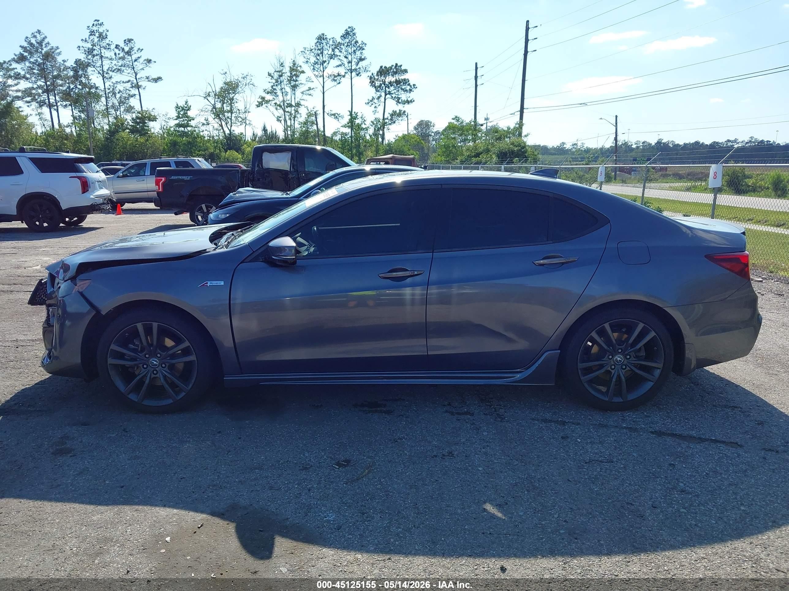 2019 Acura Tlx Tech   A-spec Pkgs Gray vin: 19UUB3F66KA000303