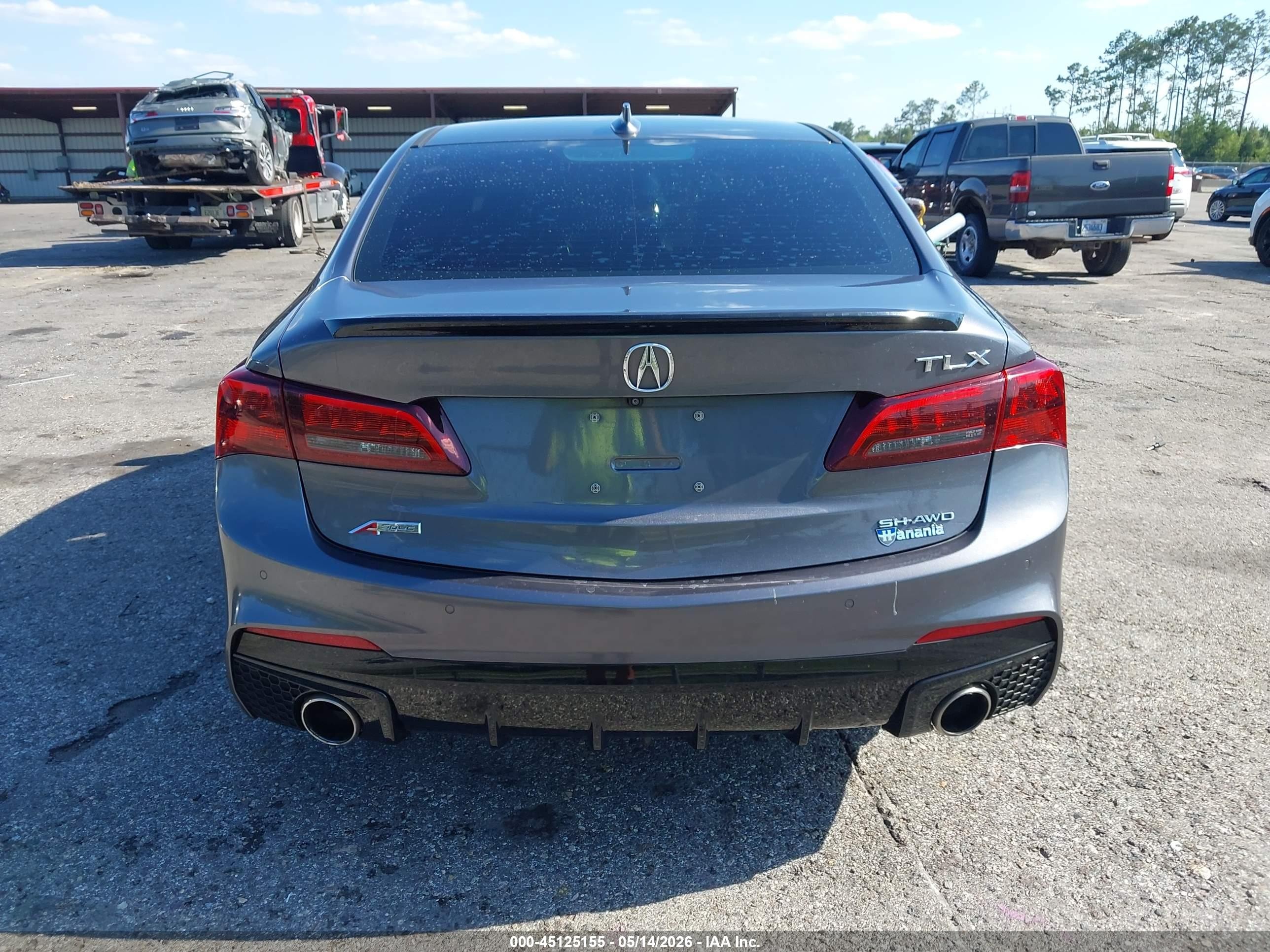 2019 Acura Tlx Tech   A-spec Pkgs Gray vin: 19UUB3F66KA000303