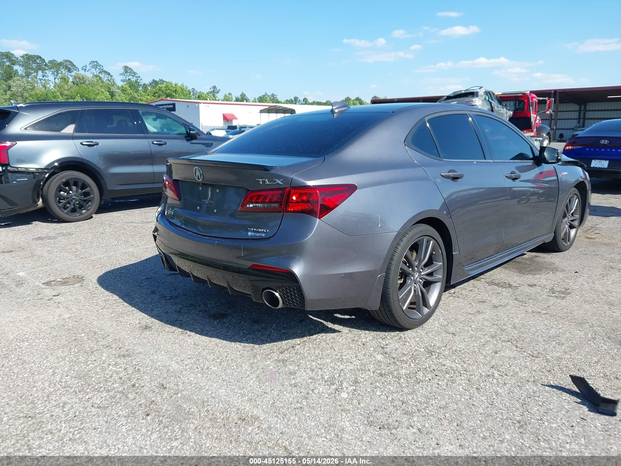 2019 Acura Tlx Tech   A-spec Pkgs Gray vin: 19UUB3F66KA000303