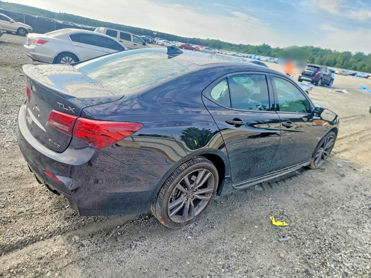 2018 Acura Tlx Tech+a Черный vin: 19UUB3F6XJA006930