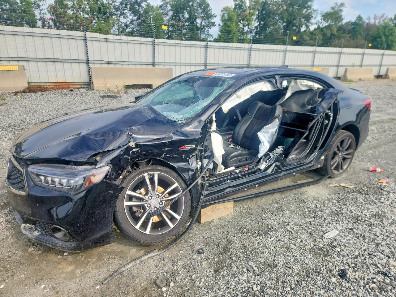 2018 Acura Tlx Tech+a Черный vin: 19UUB3F6XJA006930