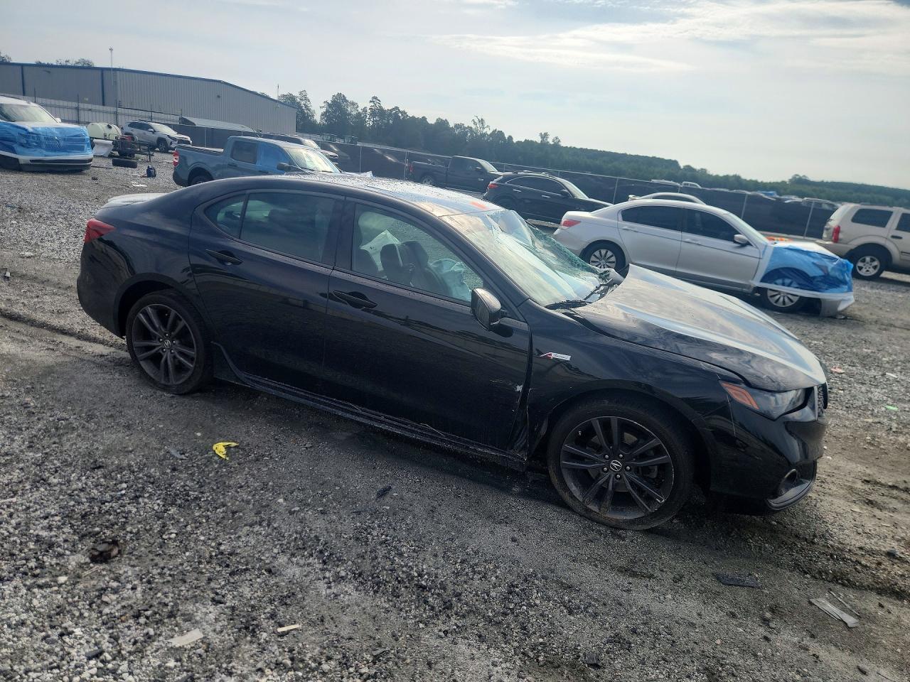 2018 Acura Tlx Tech+a Черный vin: 19UUB3F6XJA006930
