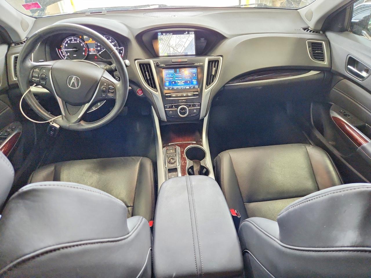 2017 Acura Tlx Advance Черный vin: 19UUB3F70HA002873