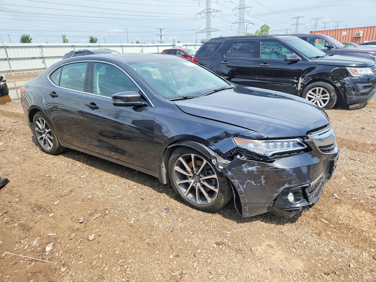 2015 Acura Tlx Advance Gray vin: 19UUB3F72FA009238