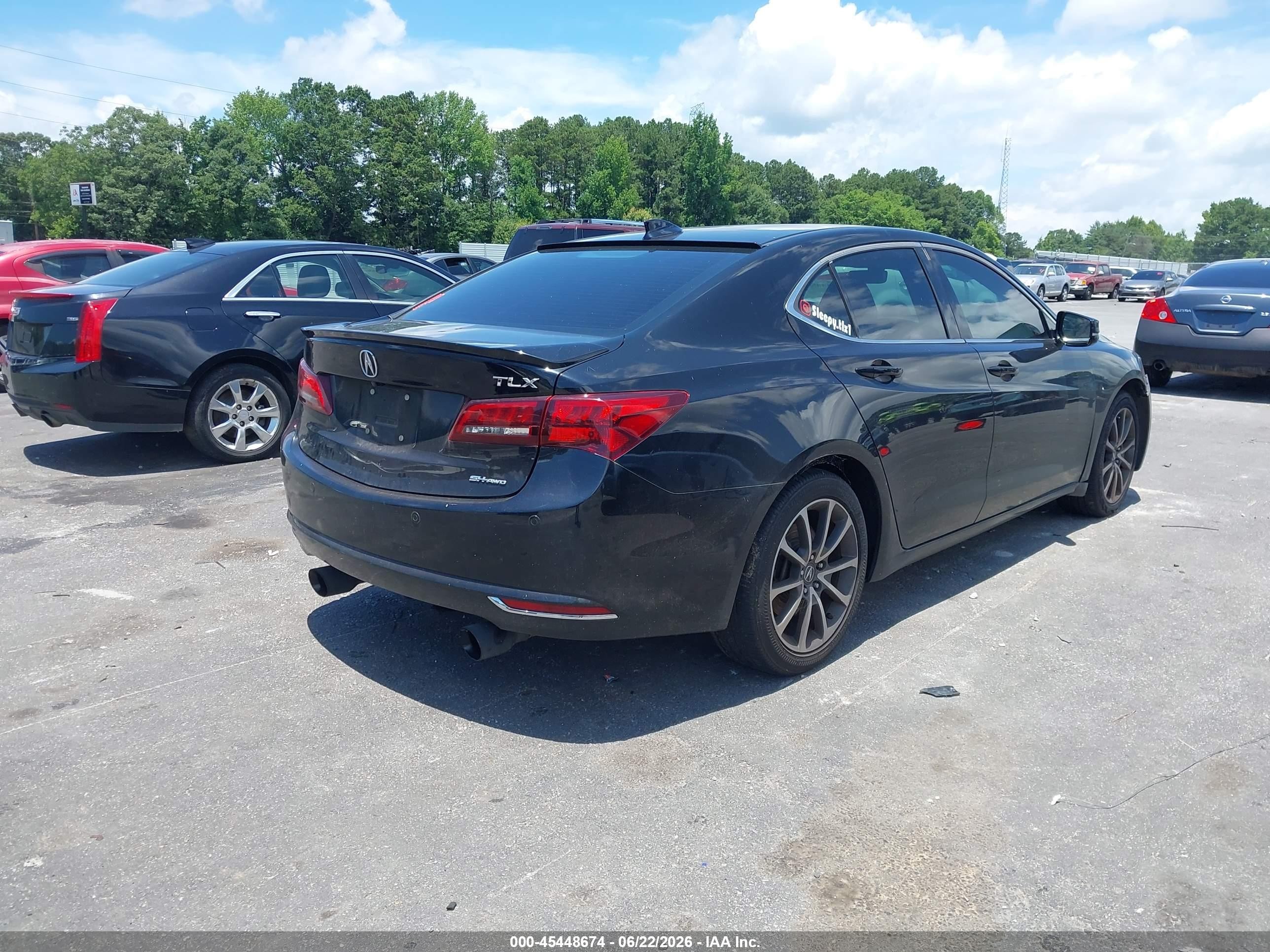 2015 Acura Tlx V6 Advance Черный vin: 19UUB3F74FA005188
