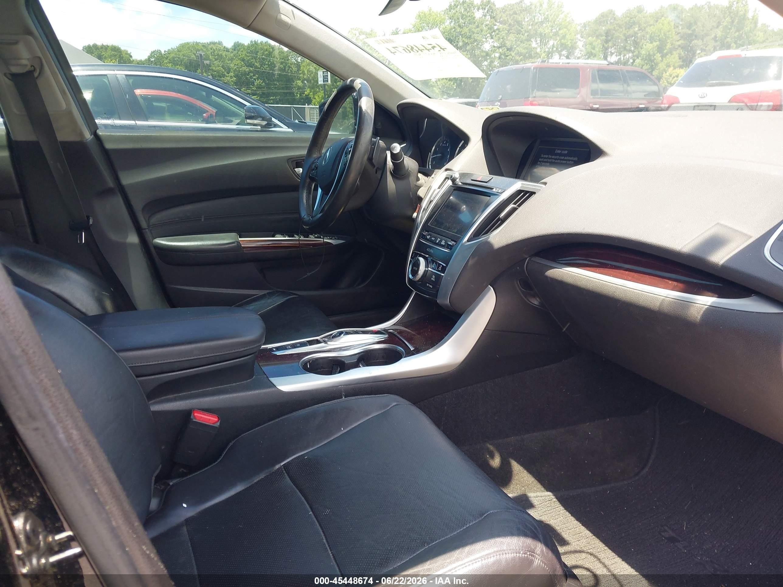 2015 Acura Tlx V6 Advance Черный vin: 19UUB3F74FA005188
