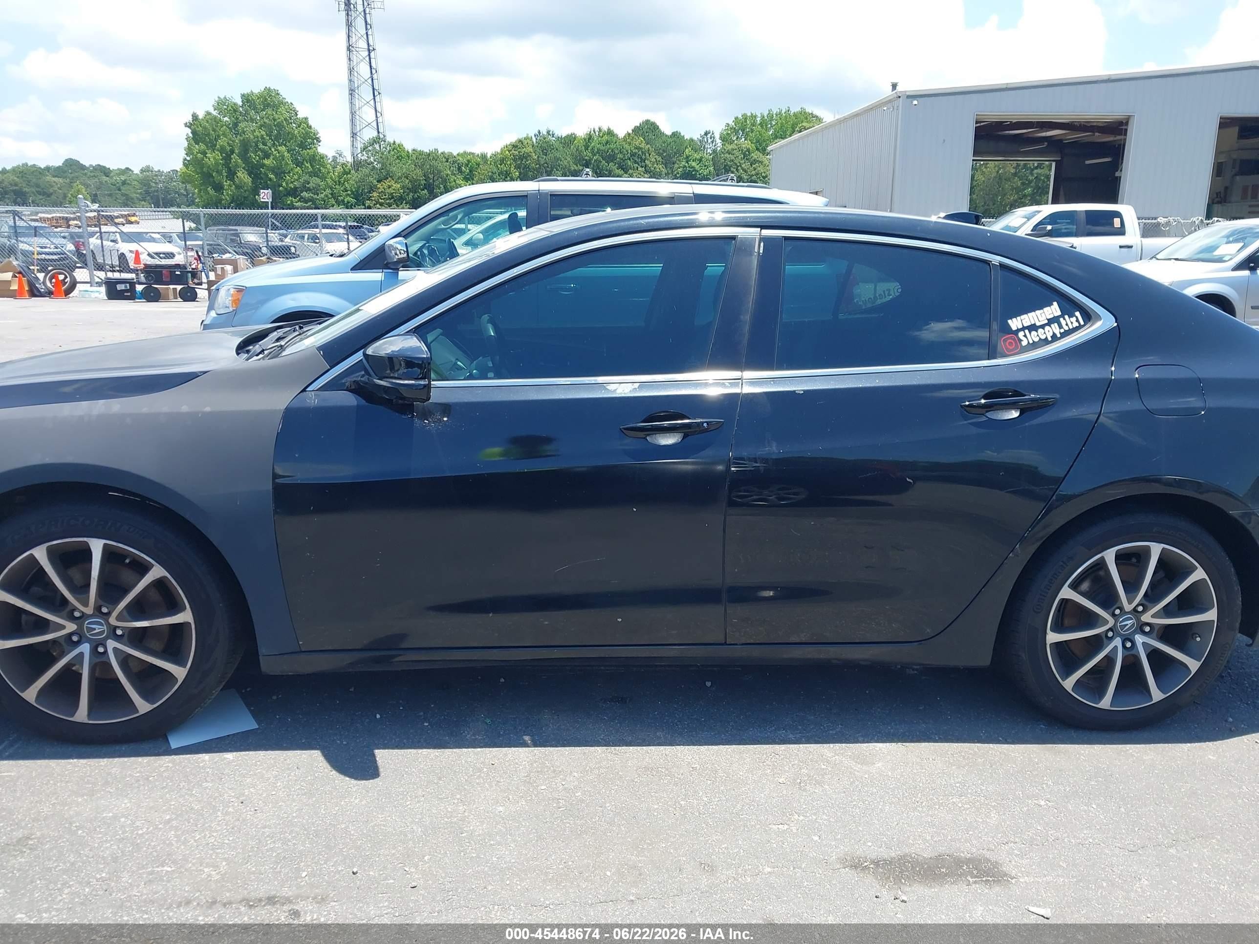 2015 Acura Tlx V6 Advance Черный vin: 19UUB3F74FA005188