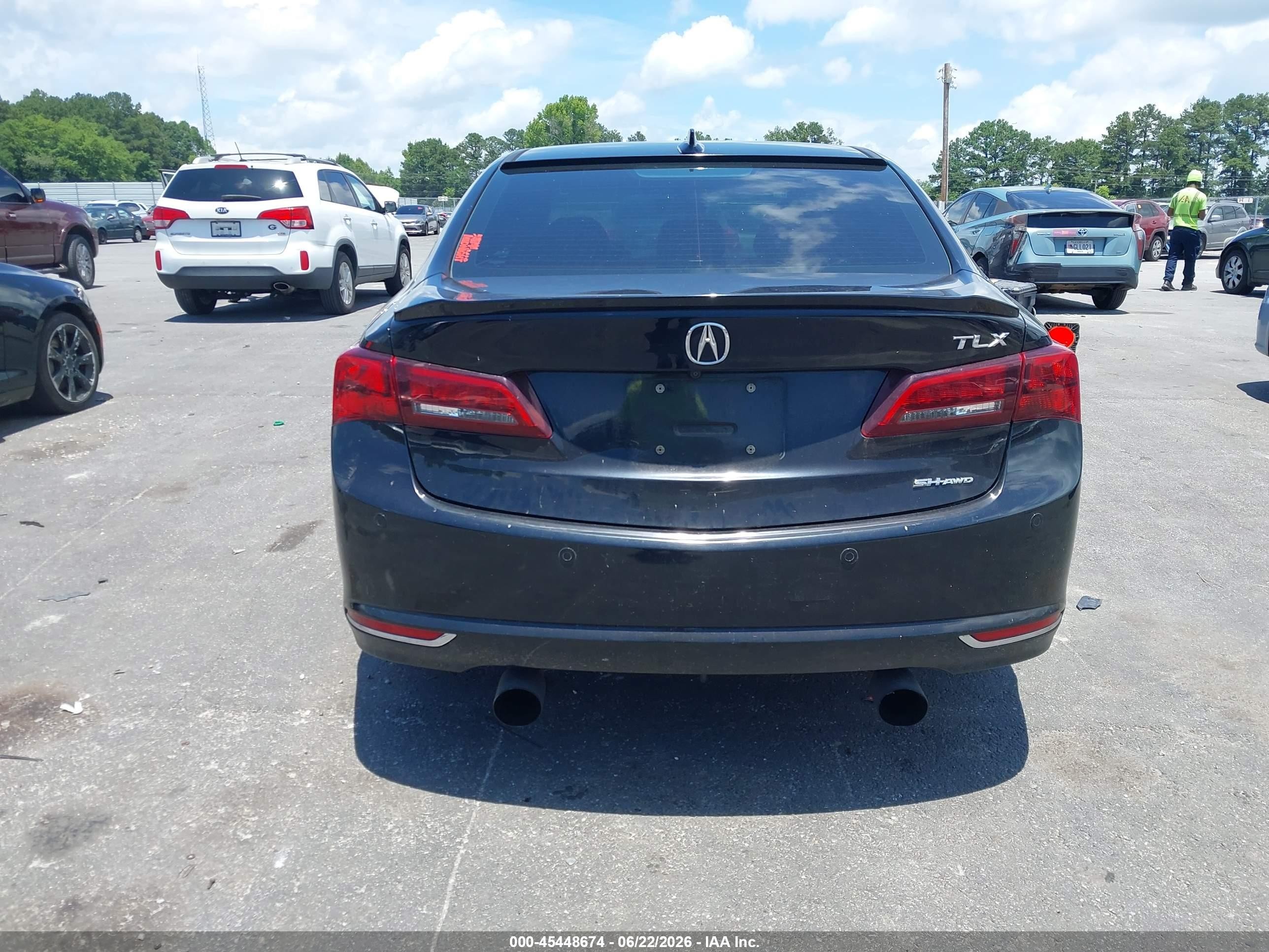 2015 Acura Tlx V6 Advance Черный vin: 19UUB3F74FA005188