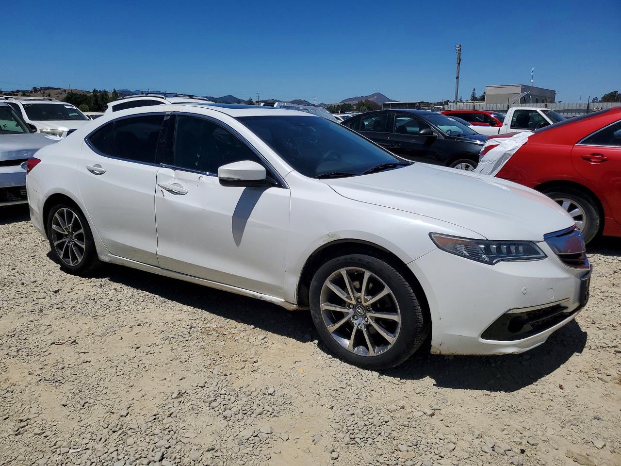 2016 Acura Tlx Advance Белый vin: 19UUB3F74GA003765