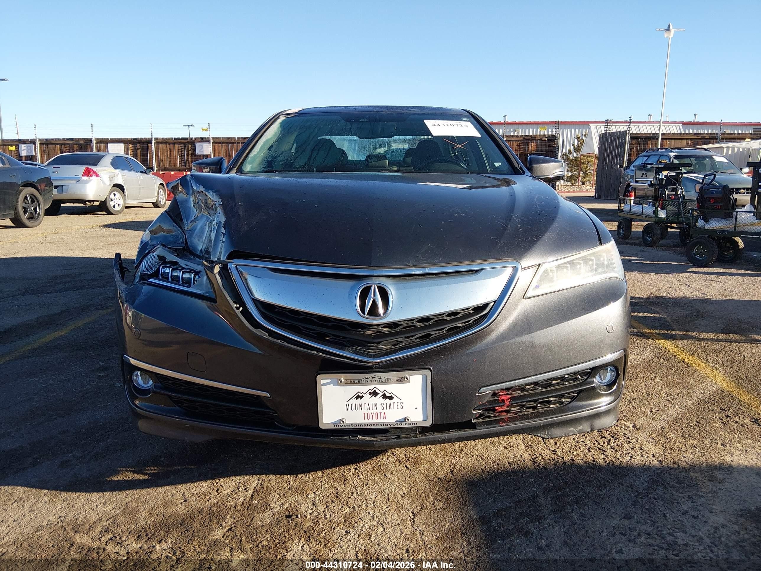 2016 Acura Tlx V6 Advance Серый vin: 19UUB3F74GA004074