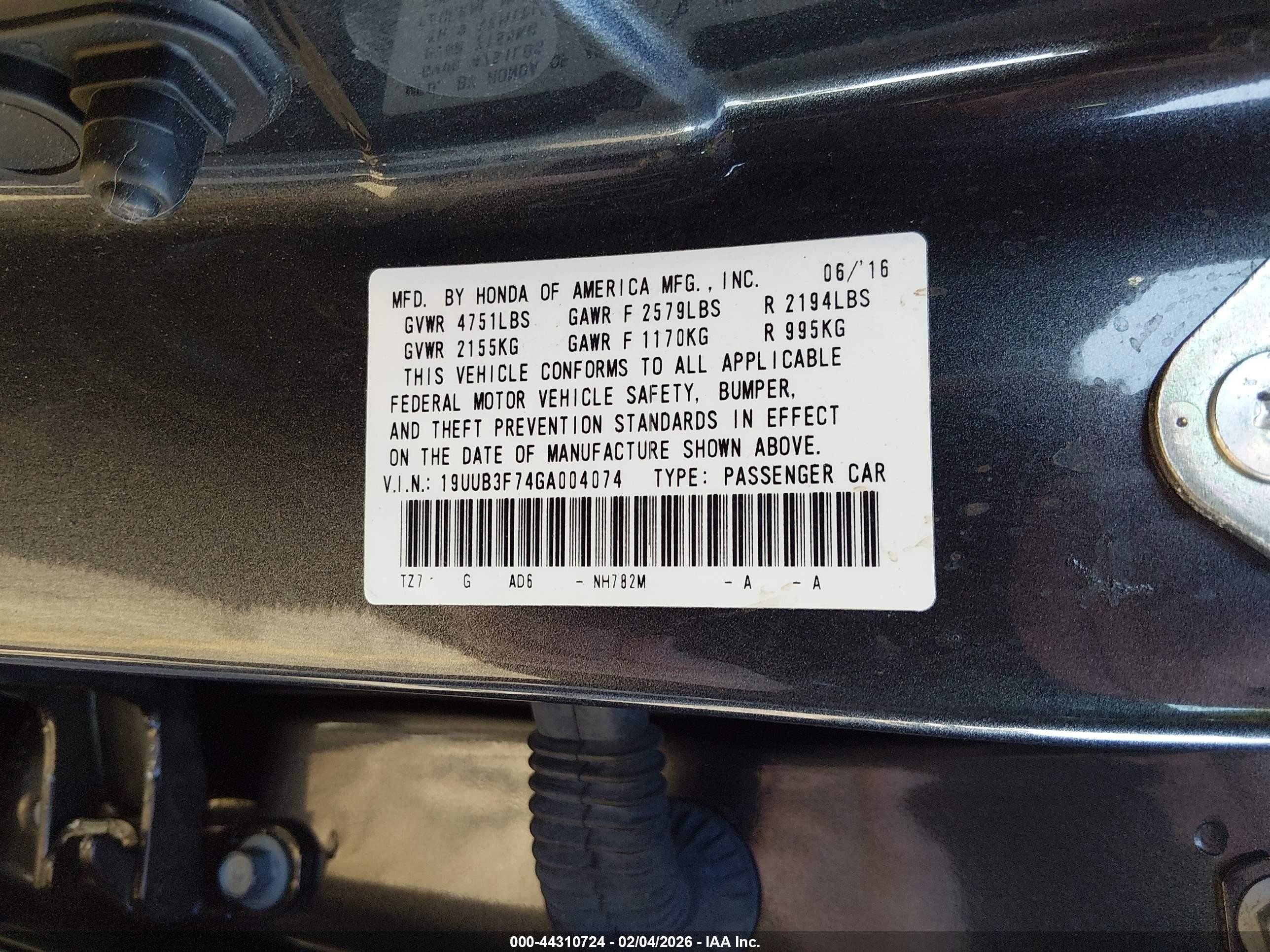 2016 Acura Tlx V6 Advance Серый vin: 19UUB3F74GA004074