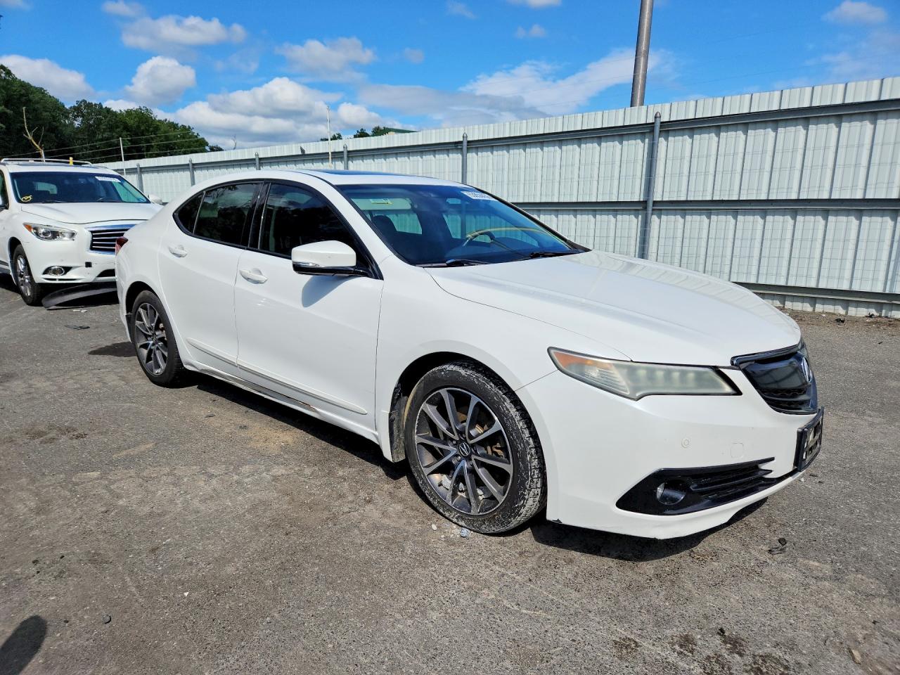 2015 Acura Tlx Advance White vin: 19UUB3F75FA009010