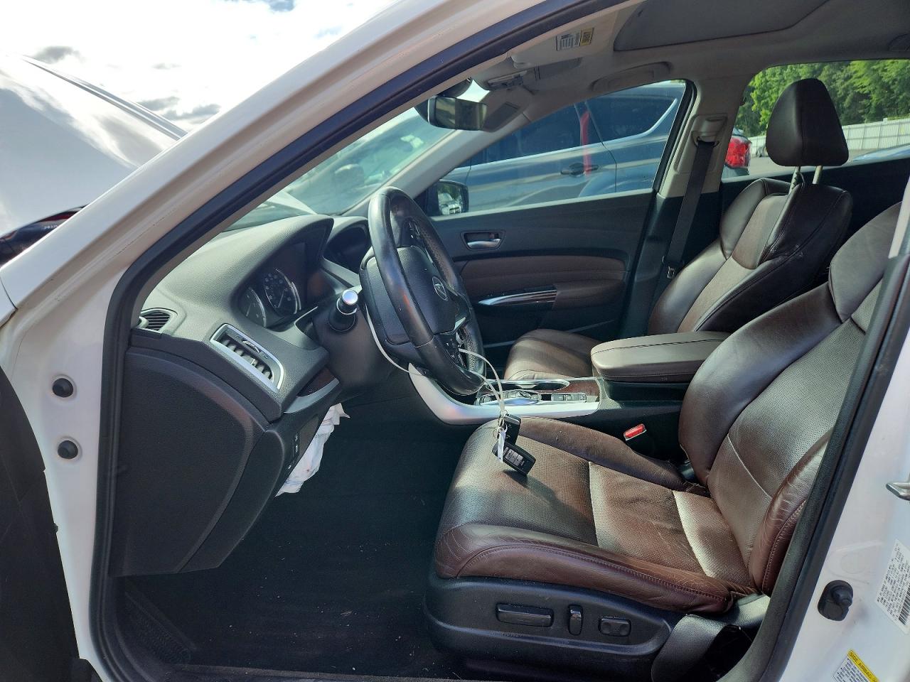 2015 Acura Tlx Advance White vin: 19UUB3F75FA009010