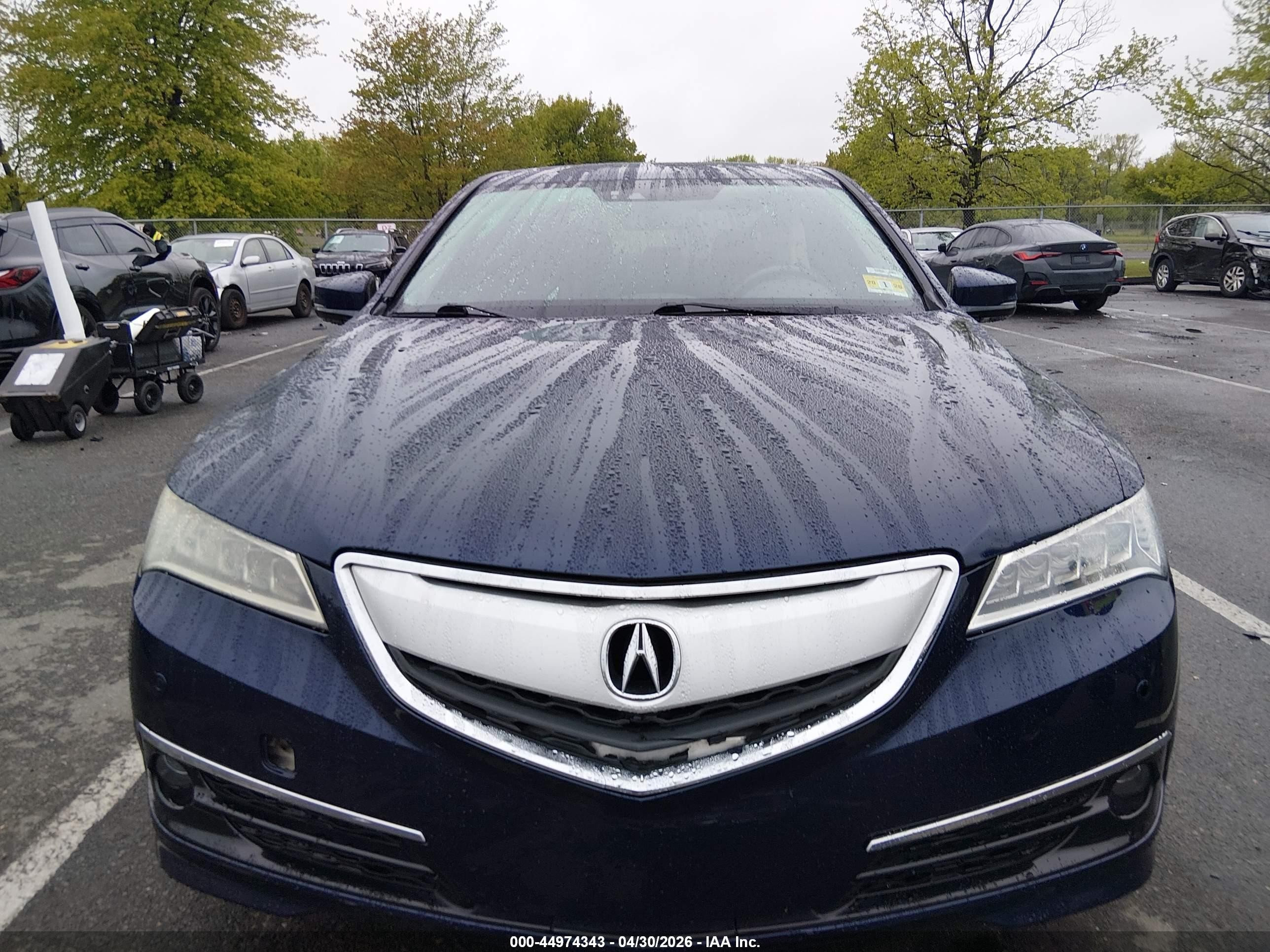 2017 Acura Tlx Advance Package Blue vin: 19UUB3F75HA001833