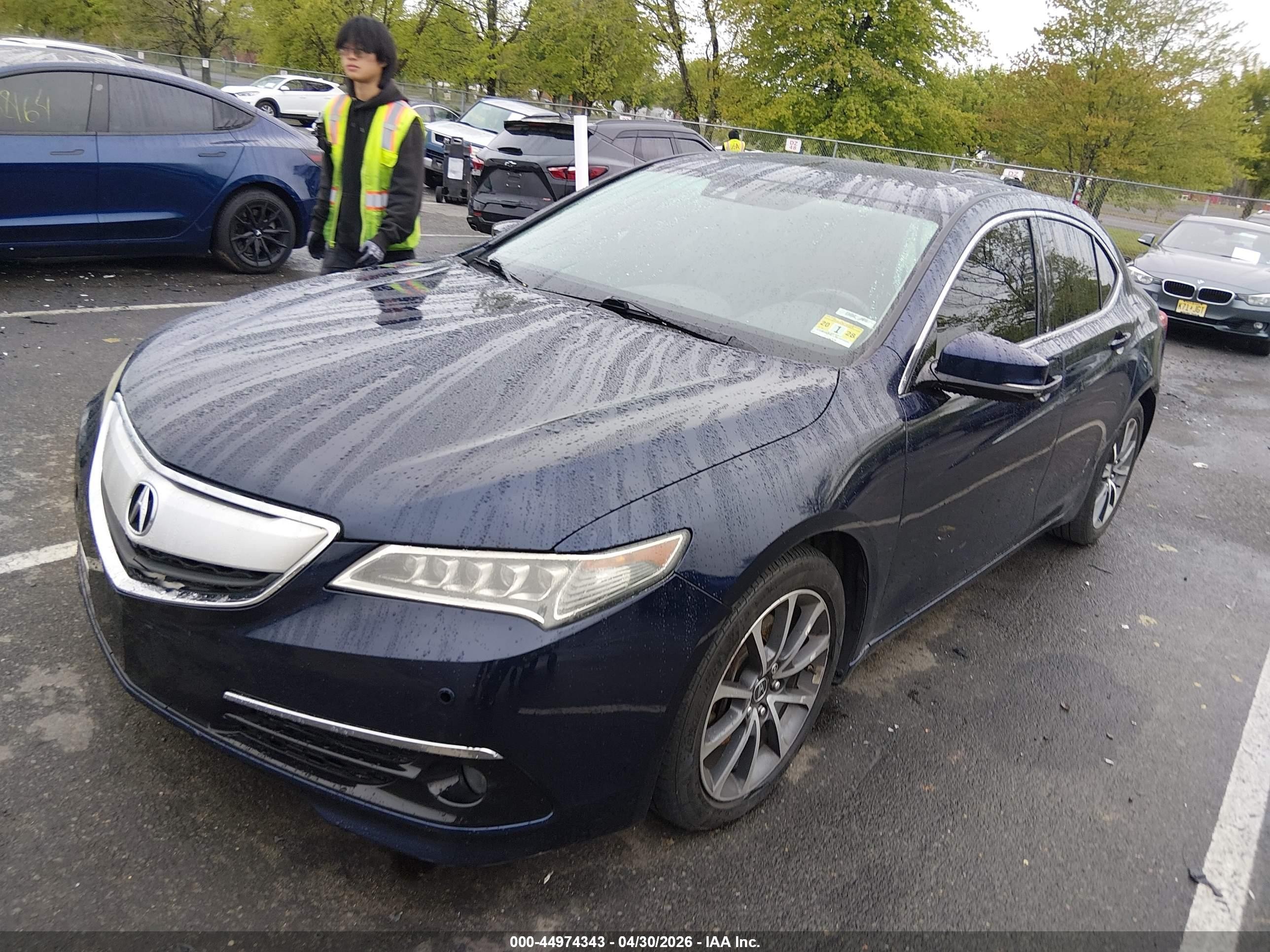 2017 Acura Tlx Advance Package Blue vin: 19UUB3F75HA001833