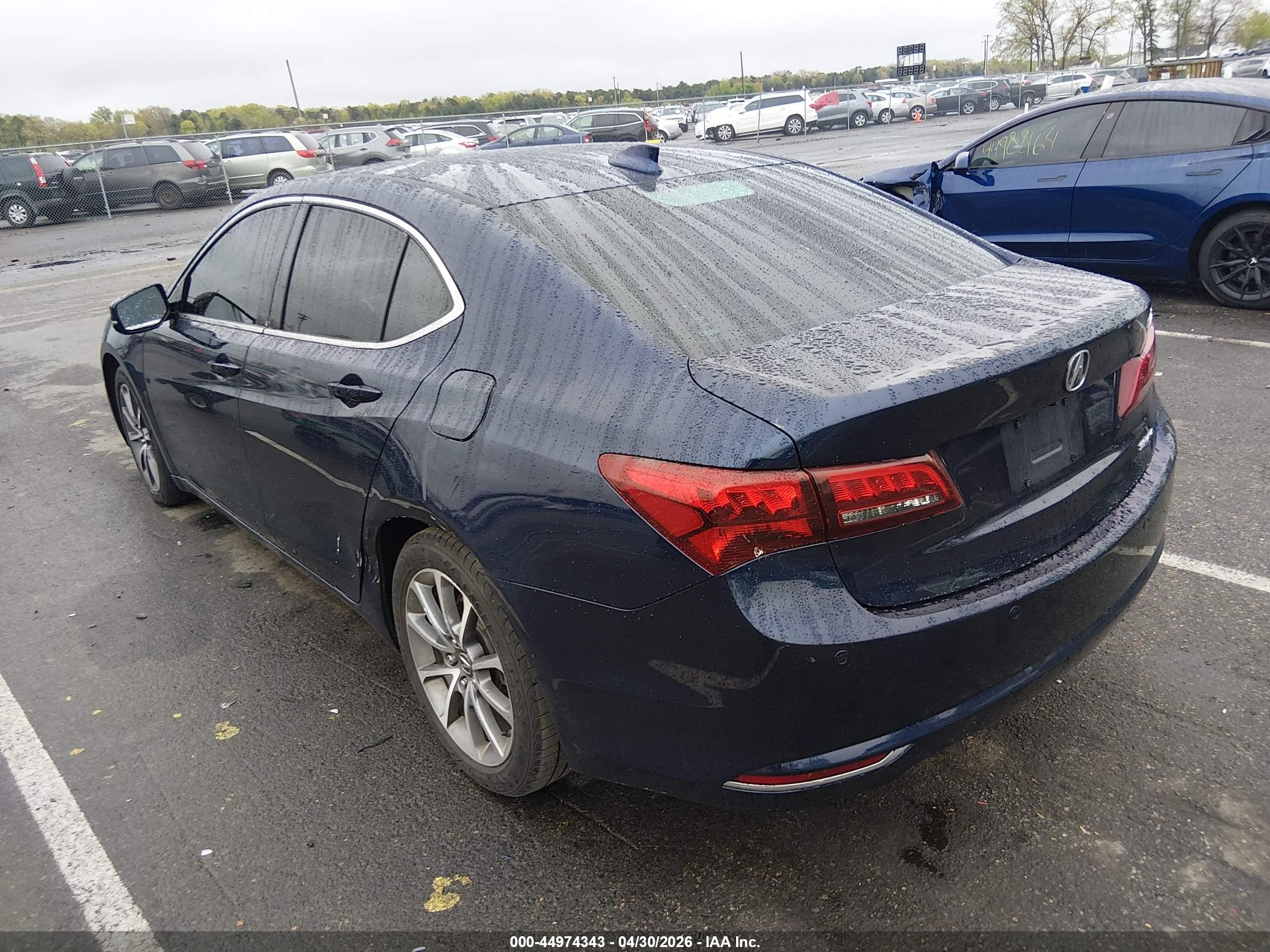 2017 Acura Tlx Advance Package Blue vin: 19UUB3F75HA001833
