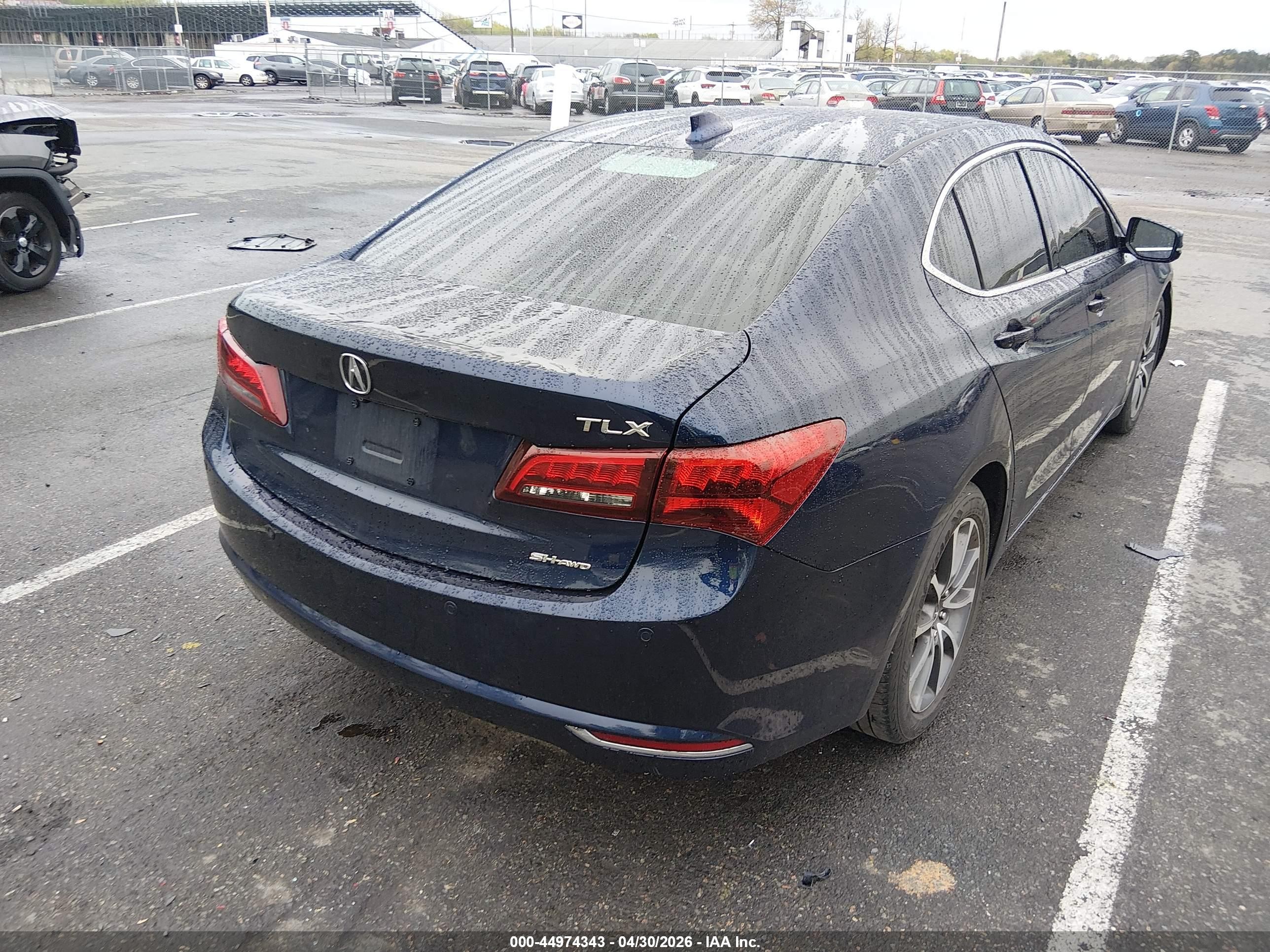 2017 Acura Tlx Advance Package Blue vin: 19UUB3F75HA001833